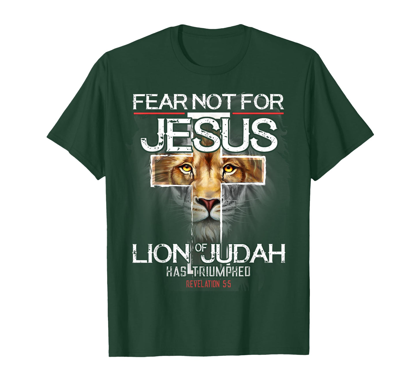 for Jesus Christ Judah Lion Christians Bible Religious T-Shirt