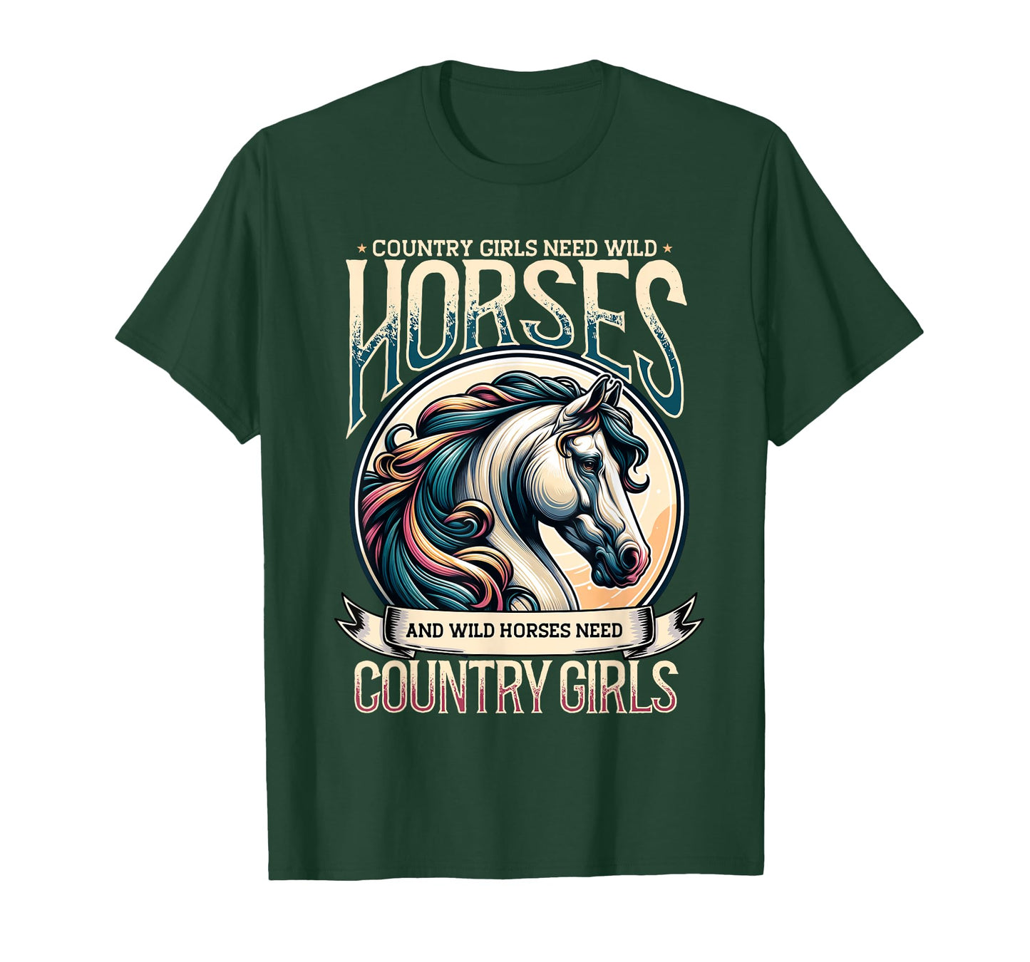 Equestrian Horseback Riding & Country Girls, Horse Lover T-Shirt