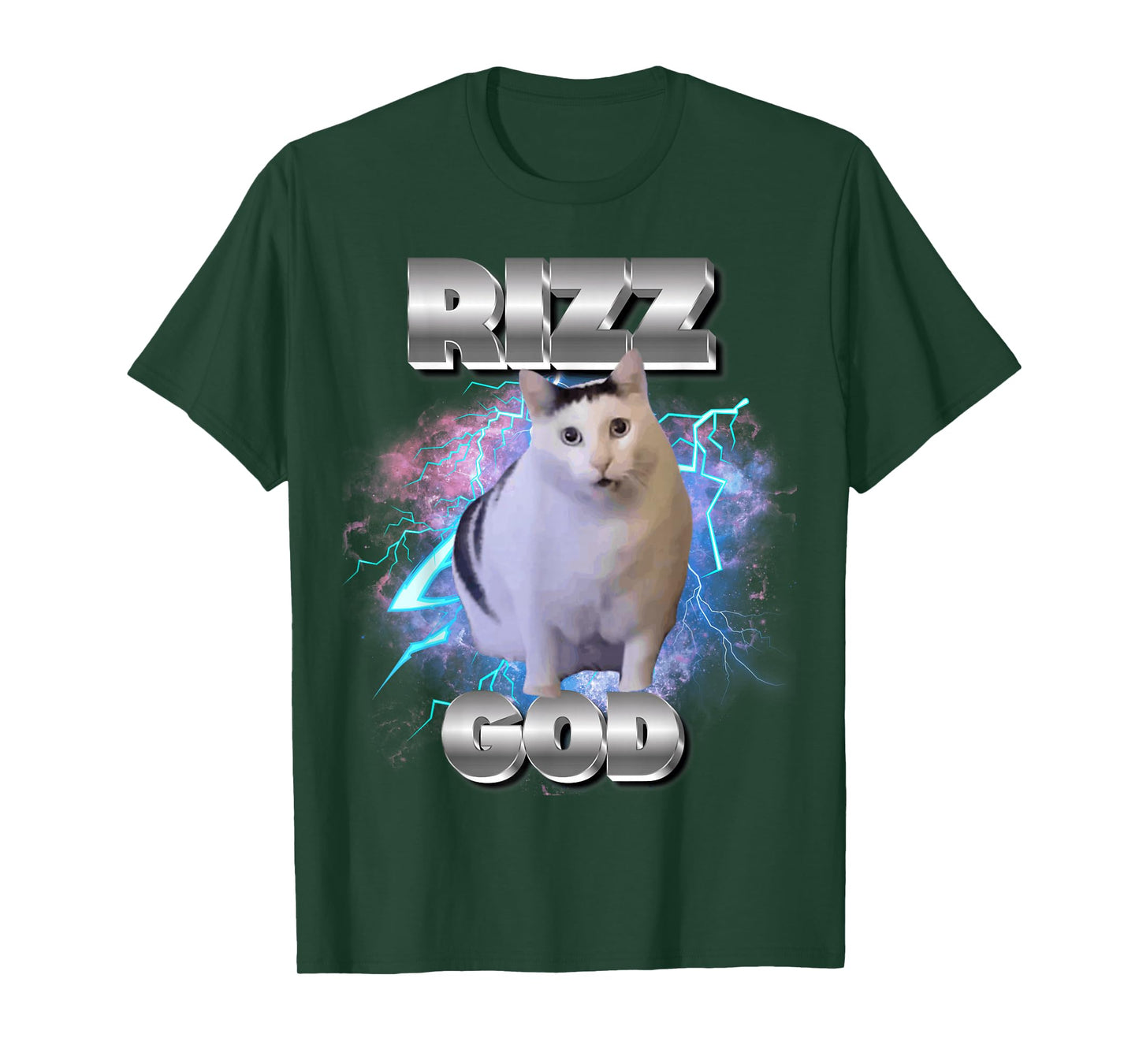 Rizz God Cat Meme Funny Memes Internet Memes Gen-Z Memes Kid T-Shirt