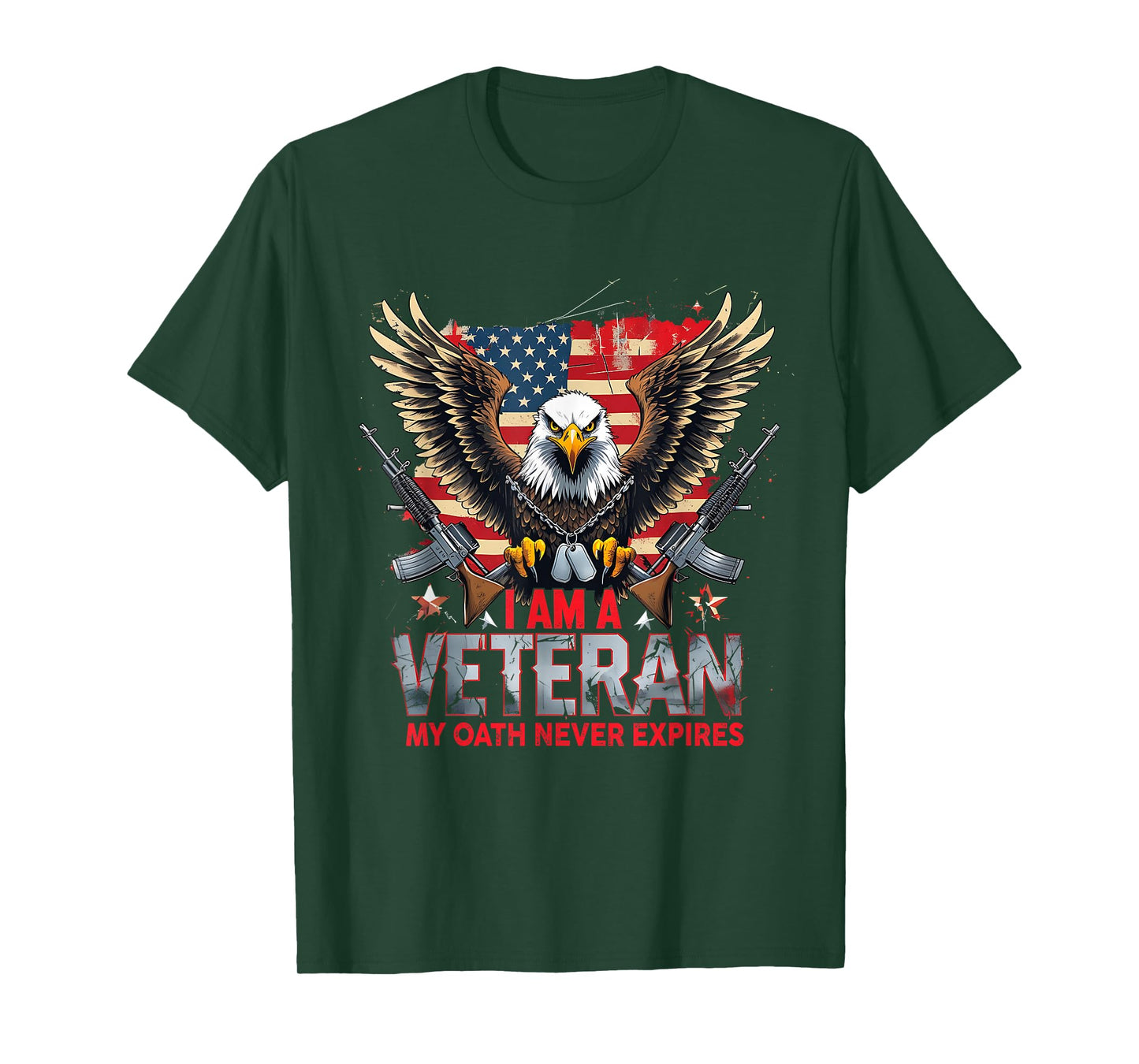 I Am A Veteran My Oath Never Expires Eagle Tee T-Shirt