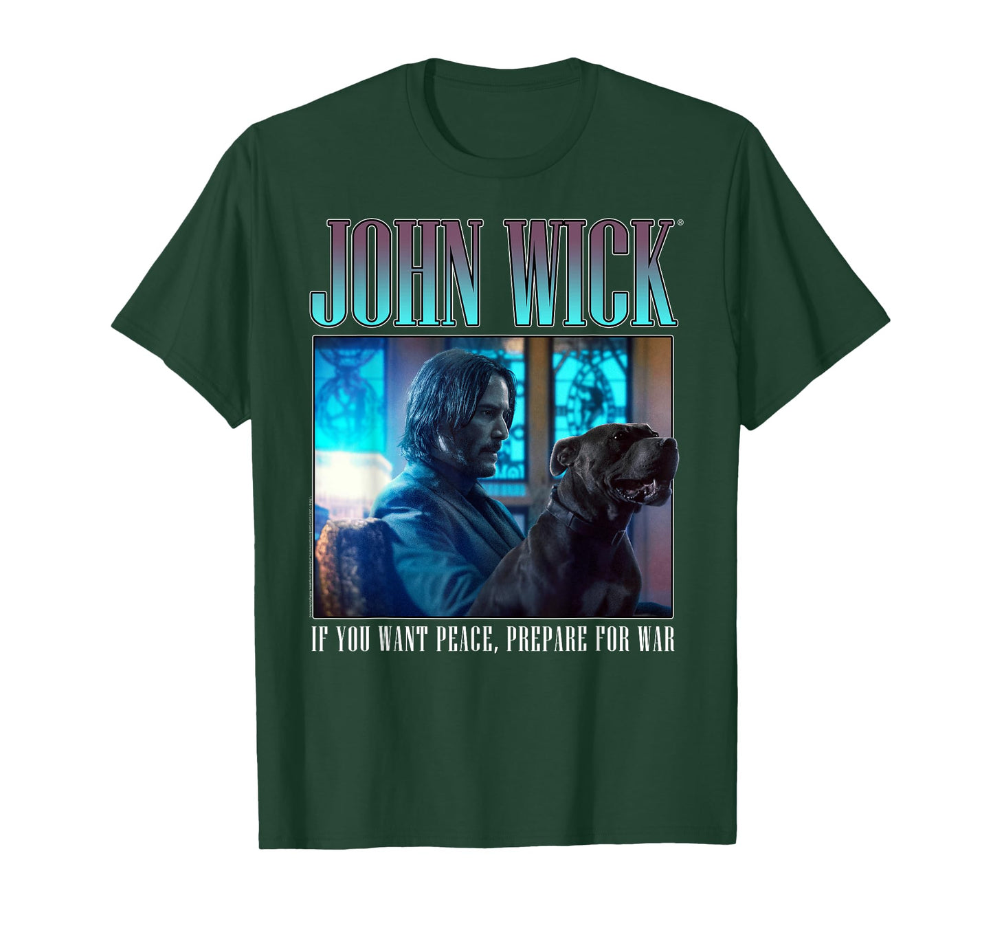 John Wick 90's Bootleg Prepare for War Dog Action Movie T-Shirt for Men Women