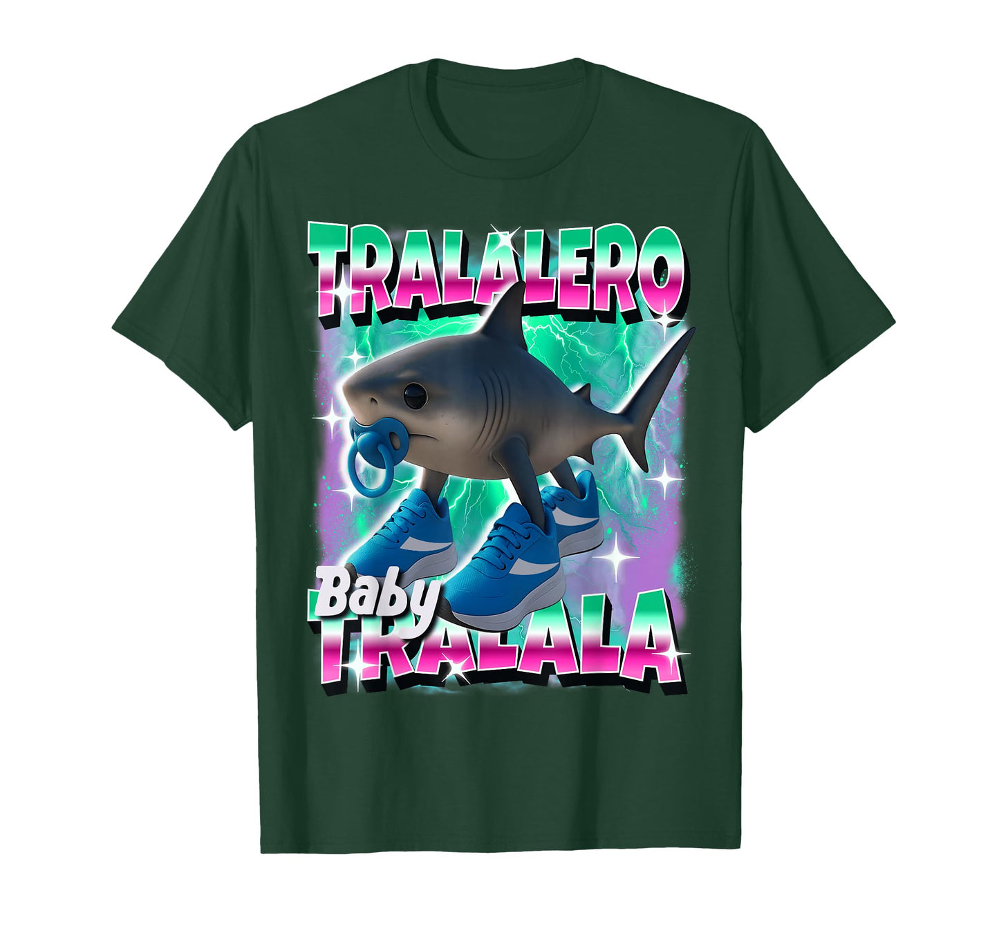 Tralalero Tralala Italian-Brainrot He Loves And Obeys God T-Shirt
