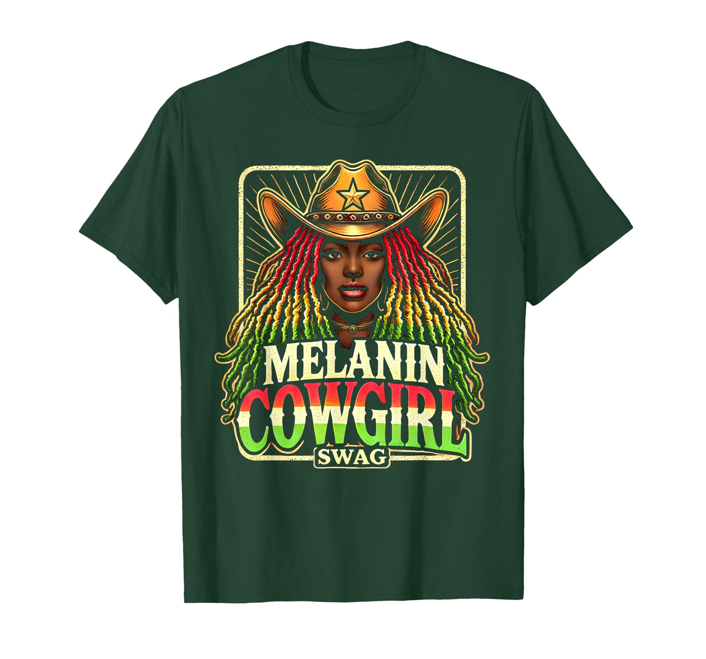 Melanin Cowgirls African American Cowgirl Swag T-Shirt