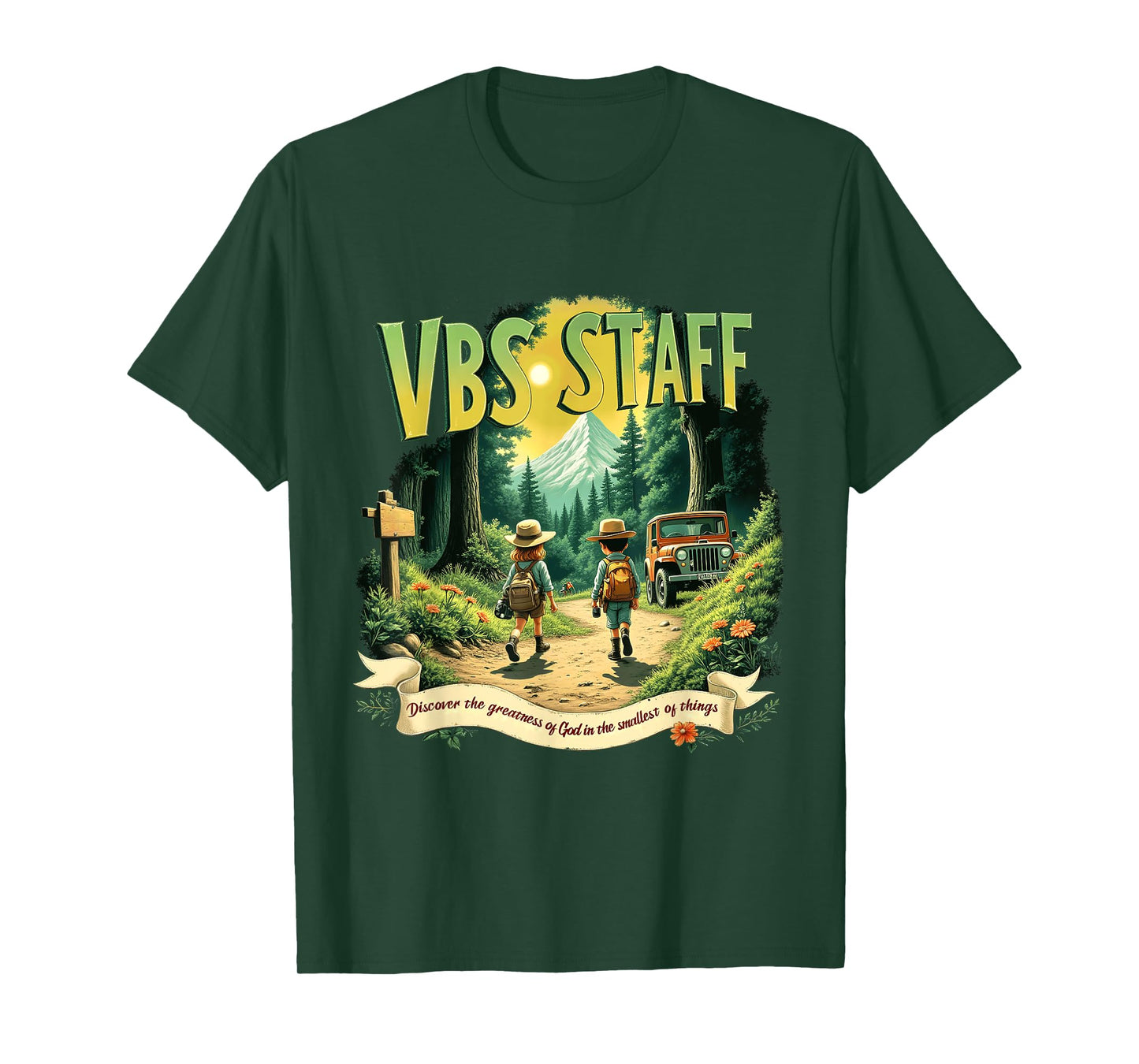 Team Adventure Magnified Smallest VBS Staff 2025 Insects T-Shirt
