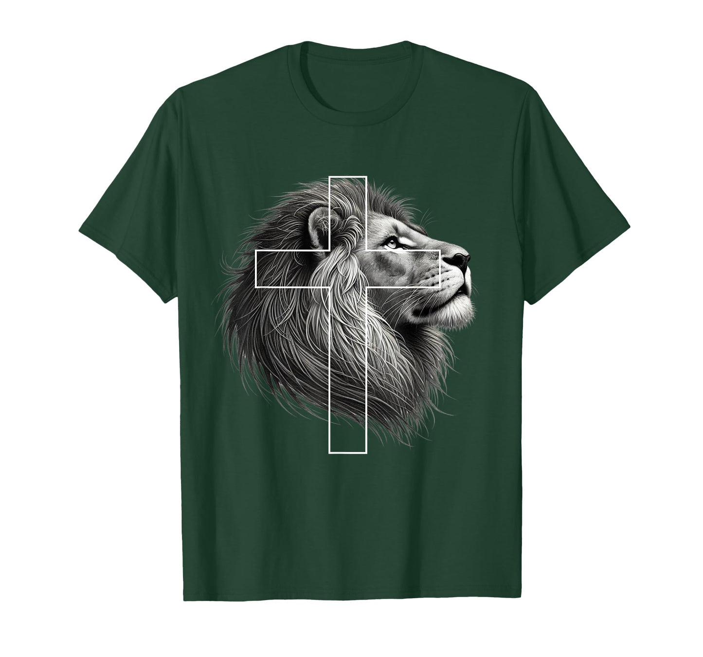 Lion of Judah Christian Cross T-Shirt