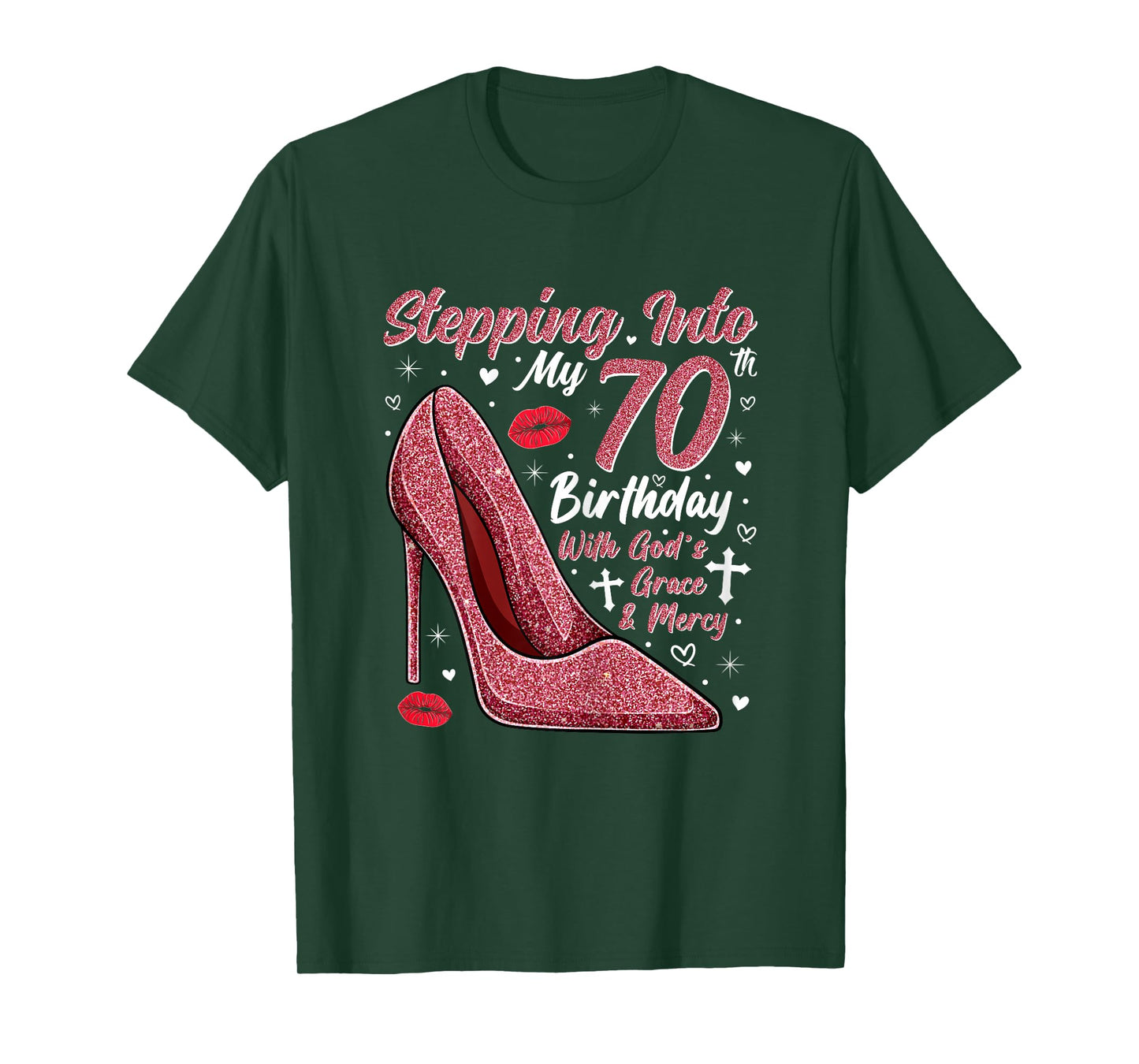 Stepping Into My 70th Birthday Ladies 70 Year Old T-Shirt