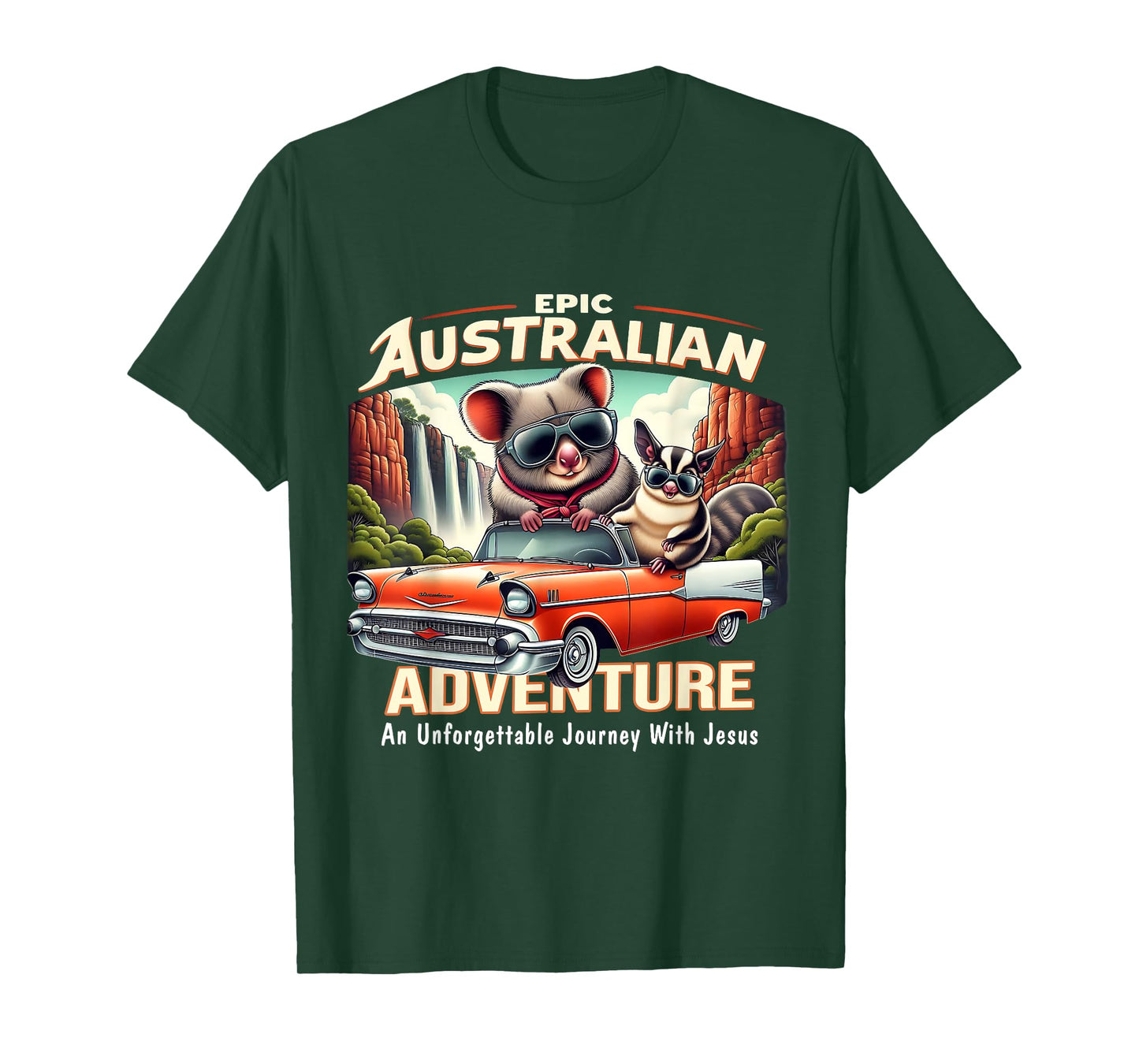 Funny Epic Australian Adventure Jesus VBS 2025 For Kids T-Shirt