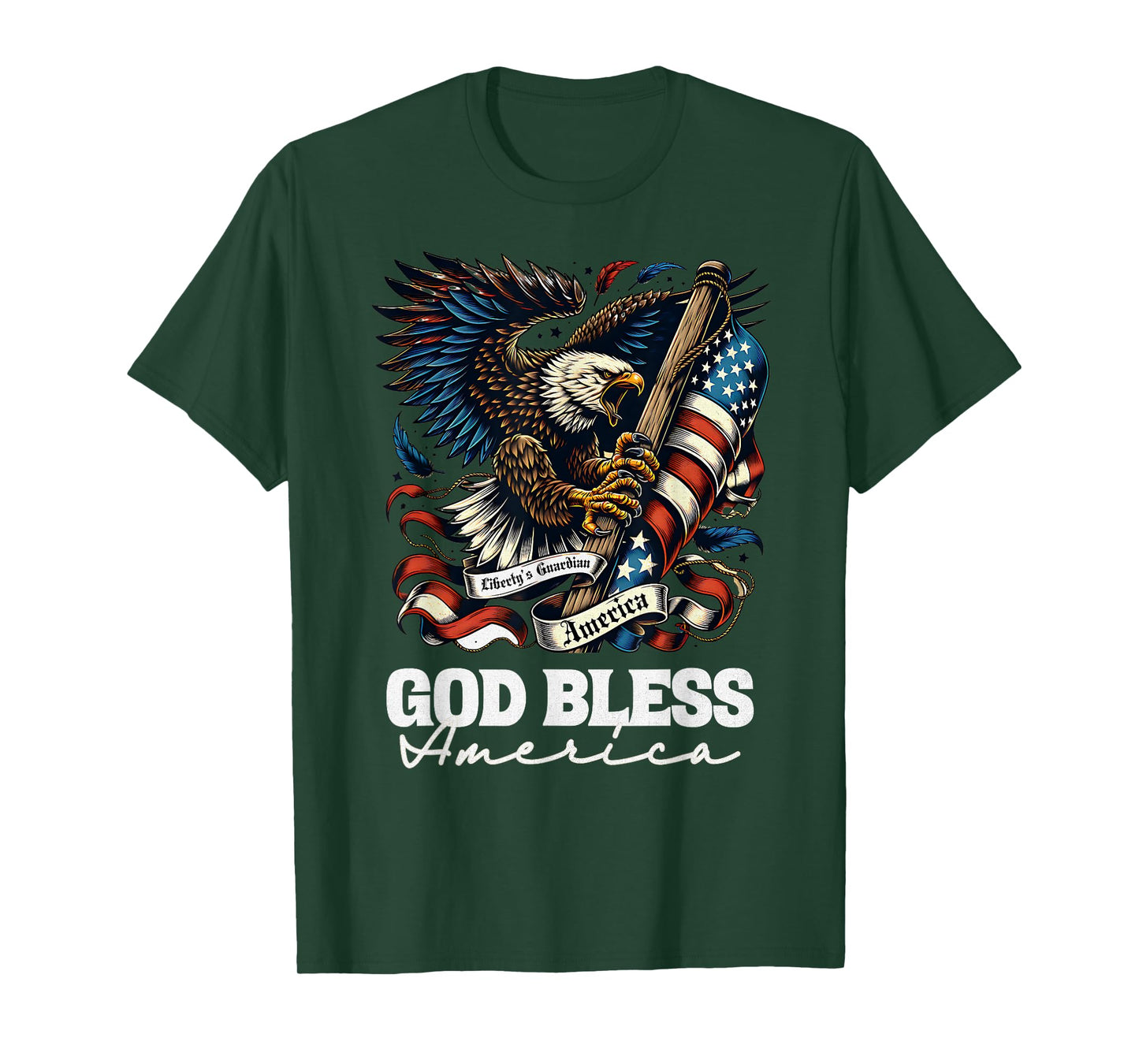 Just a Boy Who Loves Eagles God Bless America Patriotic T-Shirt