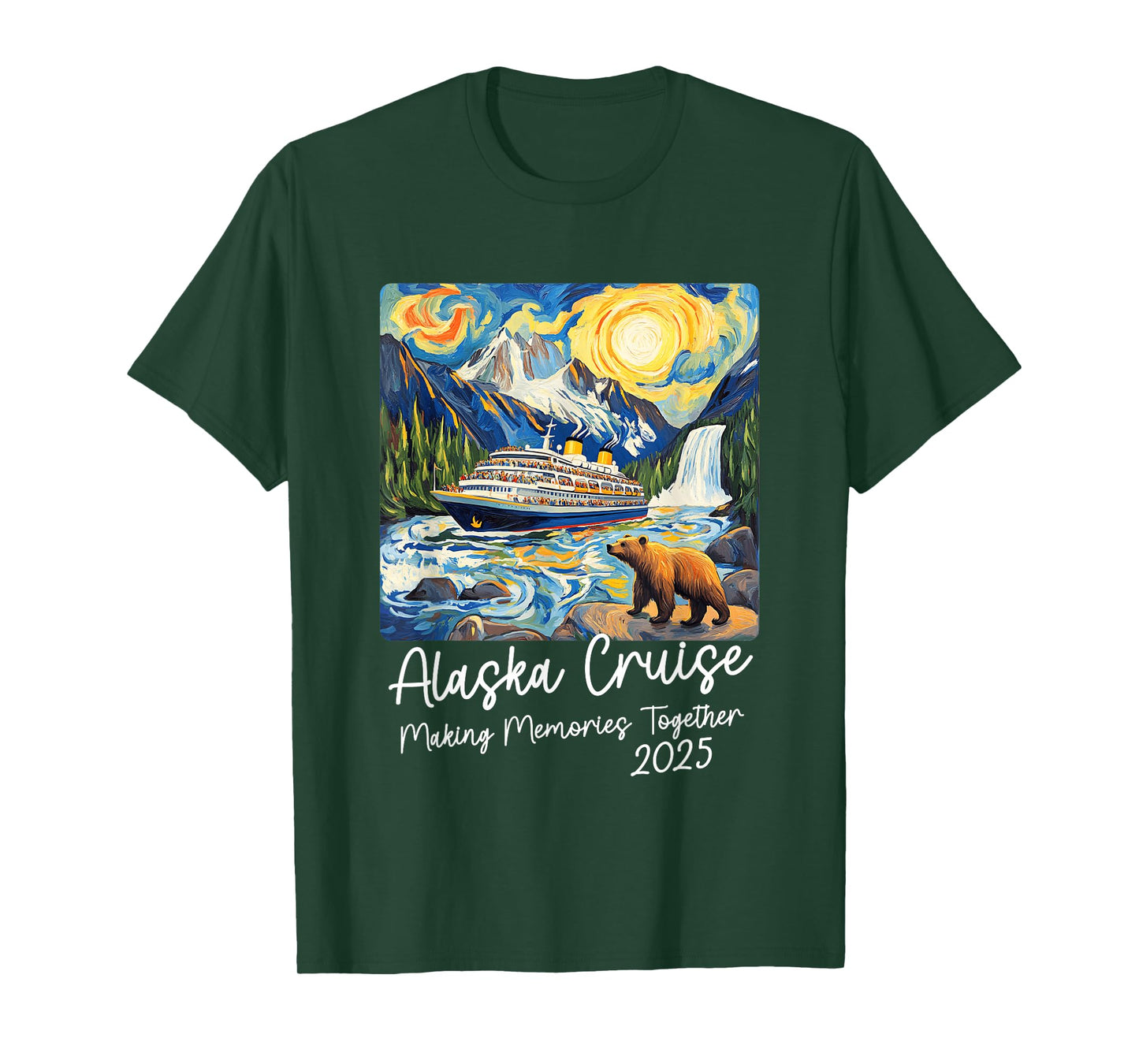 Matching Alaskan Family Friends And Group Alaska Cruise 2025 T-Shirt