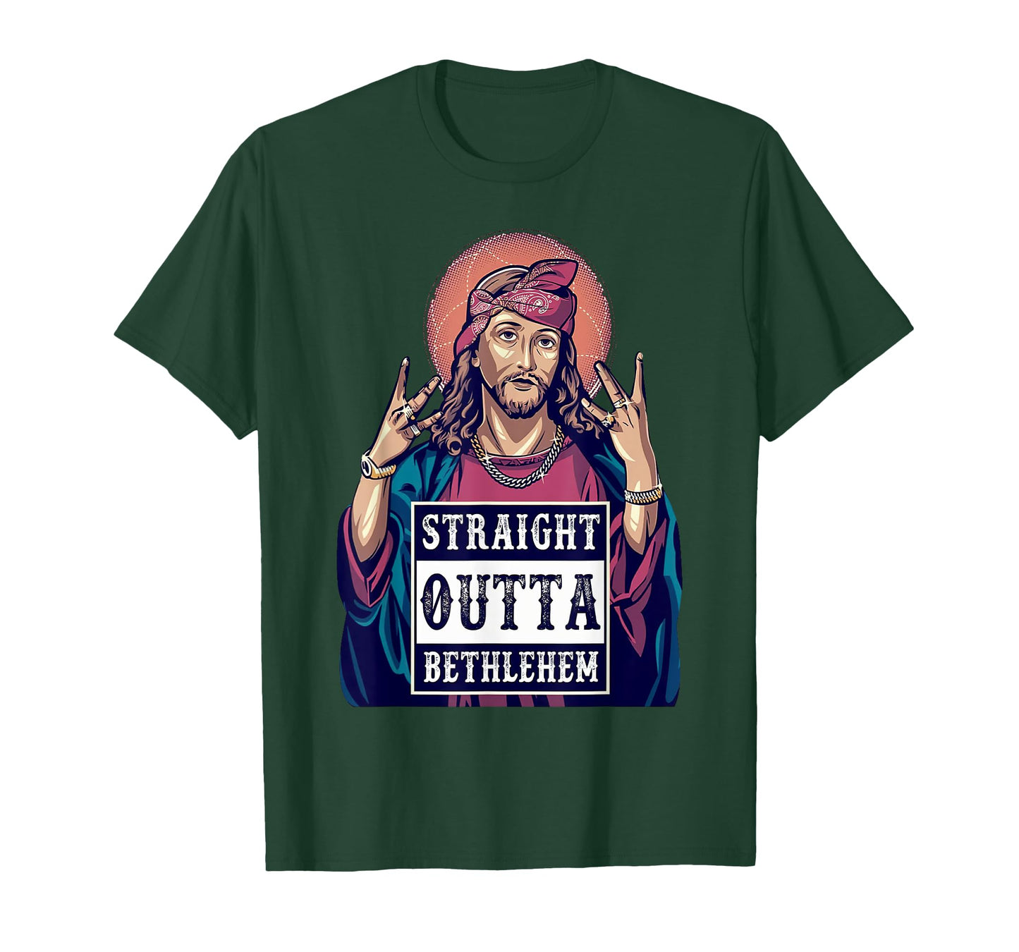 Funny Jesus Funny Christian Straight Outta Bethlehem T-Shirt