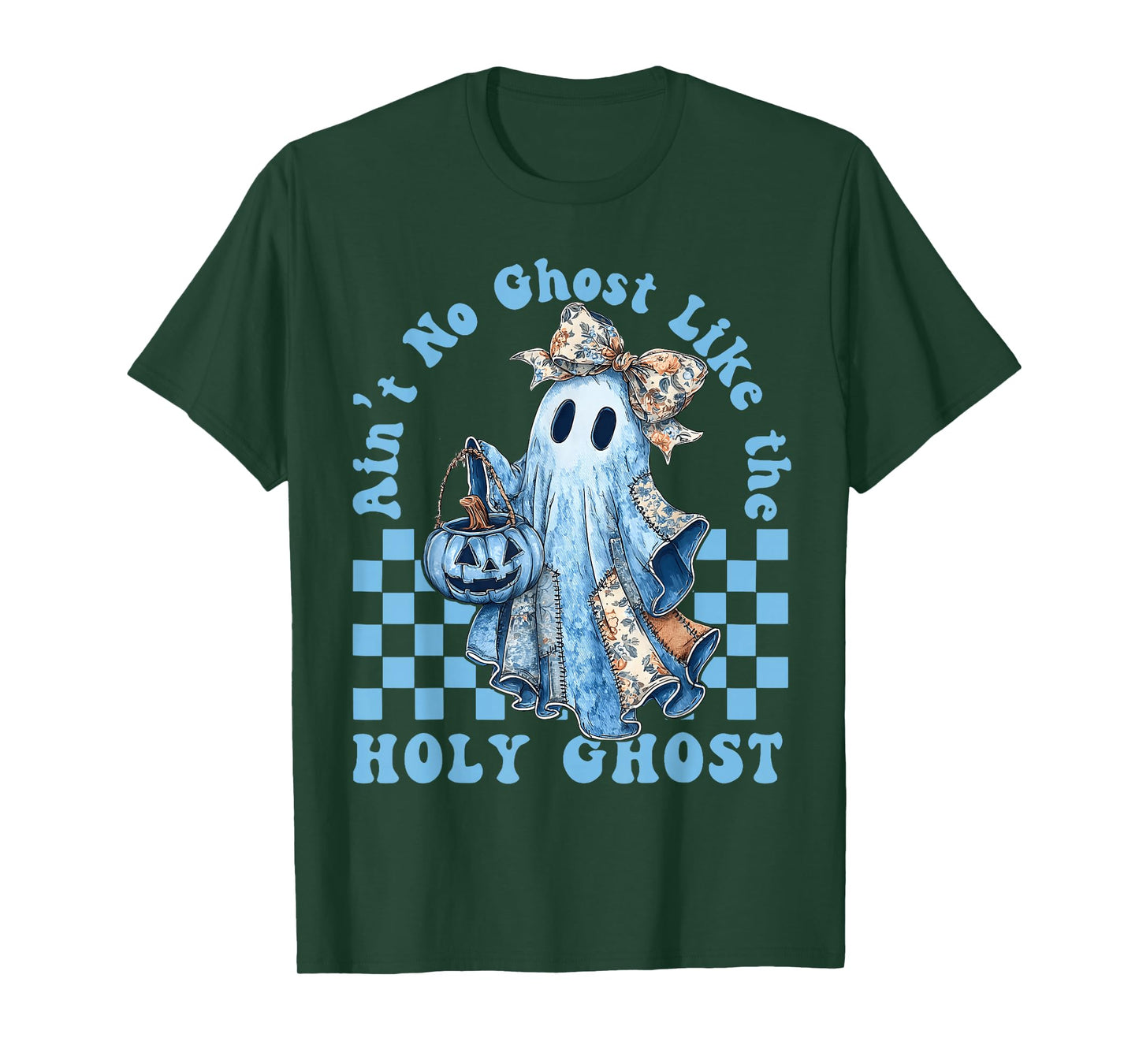 Ain’t No Ghost Like The Holy Ghost Funny Coquette Pumpkin T-Shirt