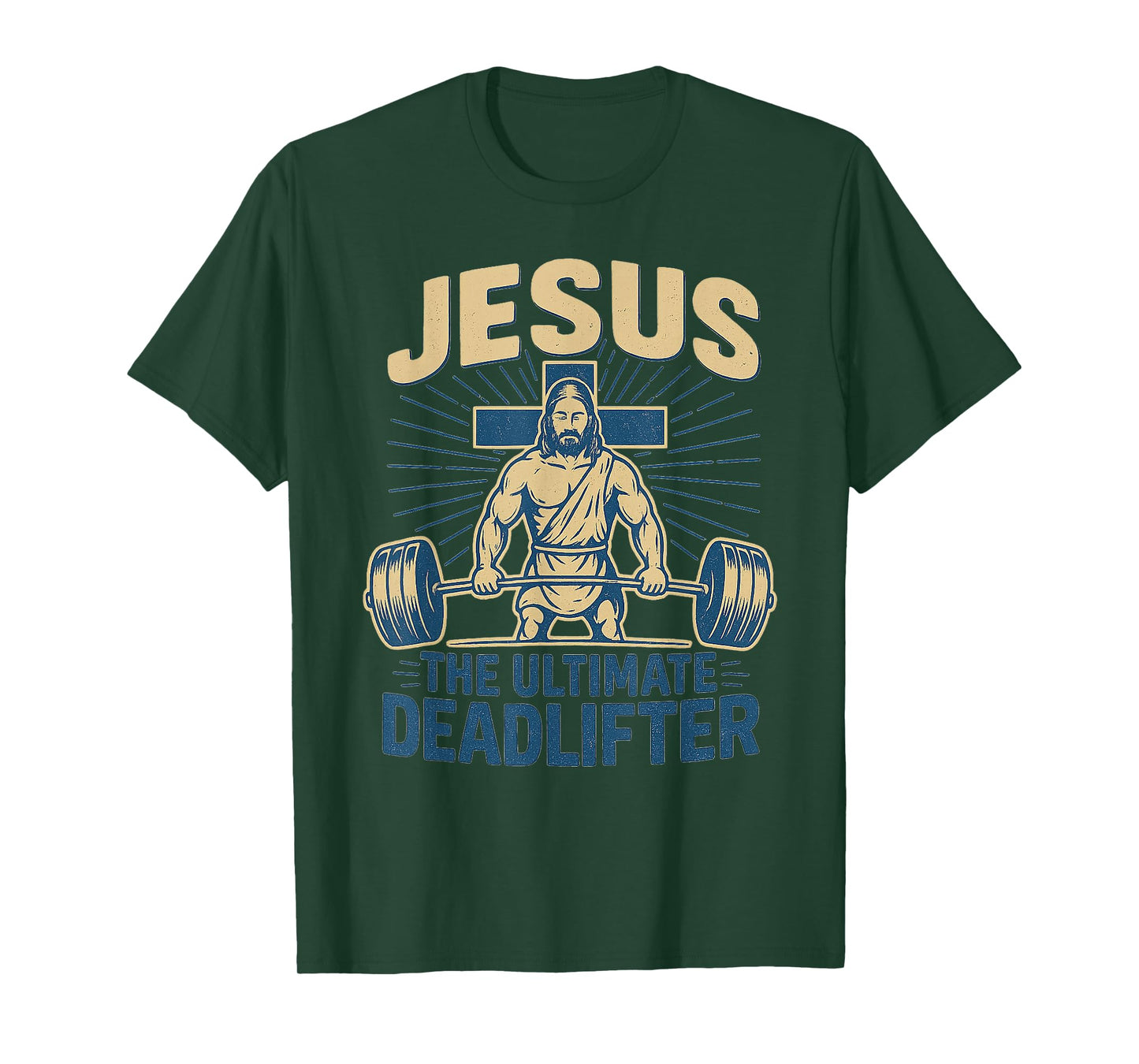 Funny Christian Gym Jesus The Ultimate Deadlifter Workout T-Shirt