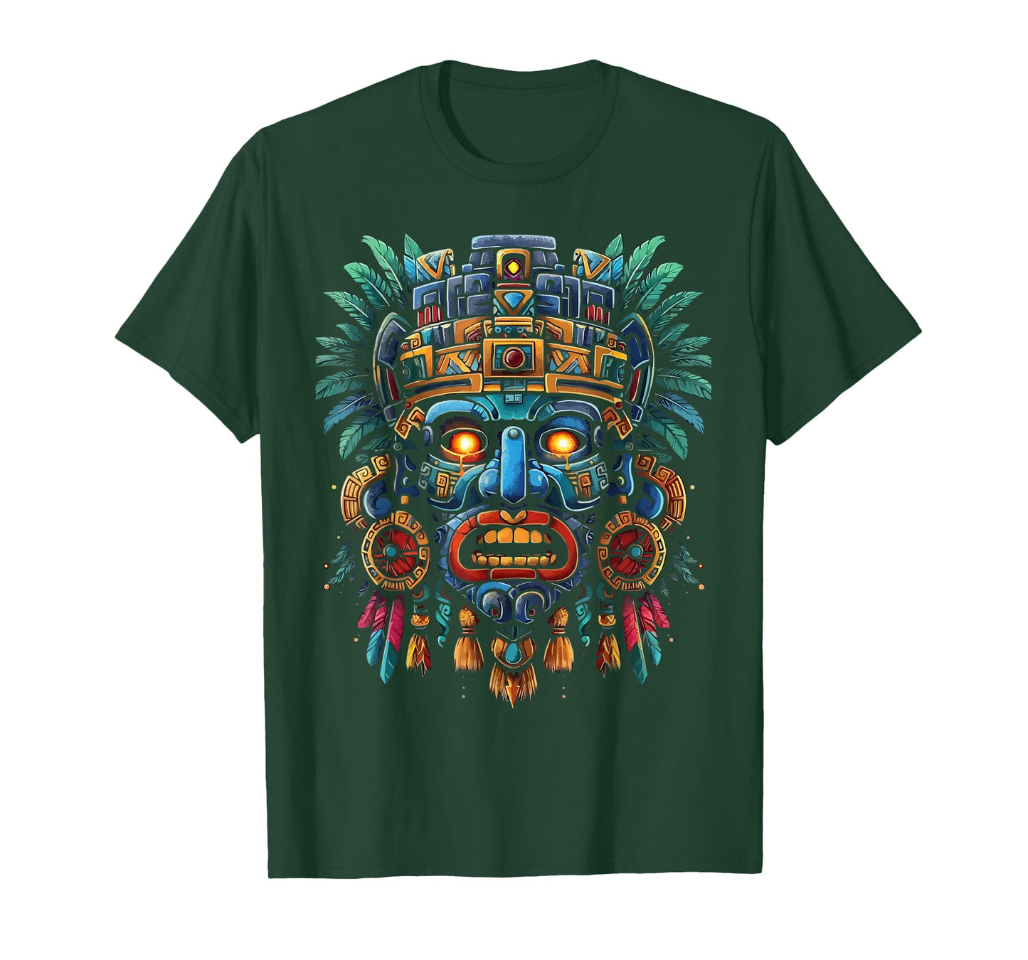 Aztec God Aztec Culture Mayan Indigenous Tlaloc Statue T-Shirt