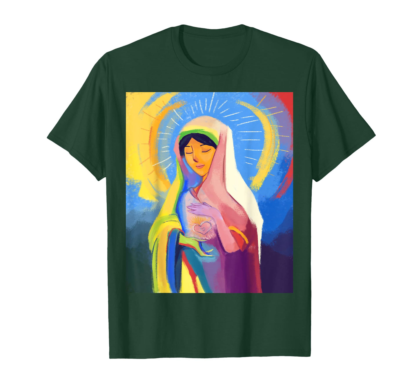 Our Blessed Mother Mary Mother Of Jesus Pro Life Catholic T-Shirt