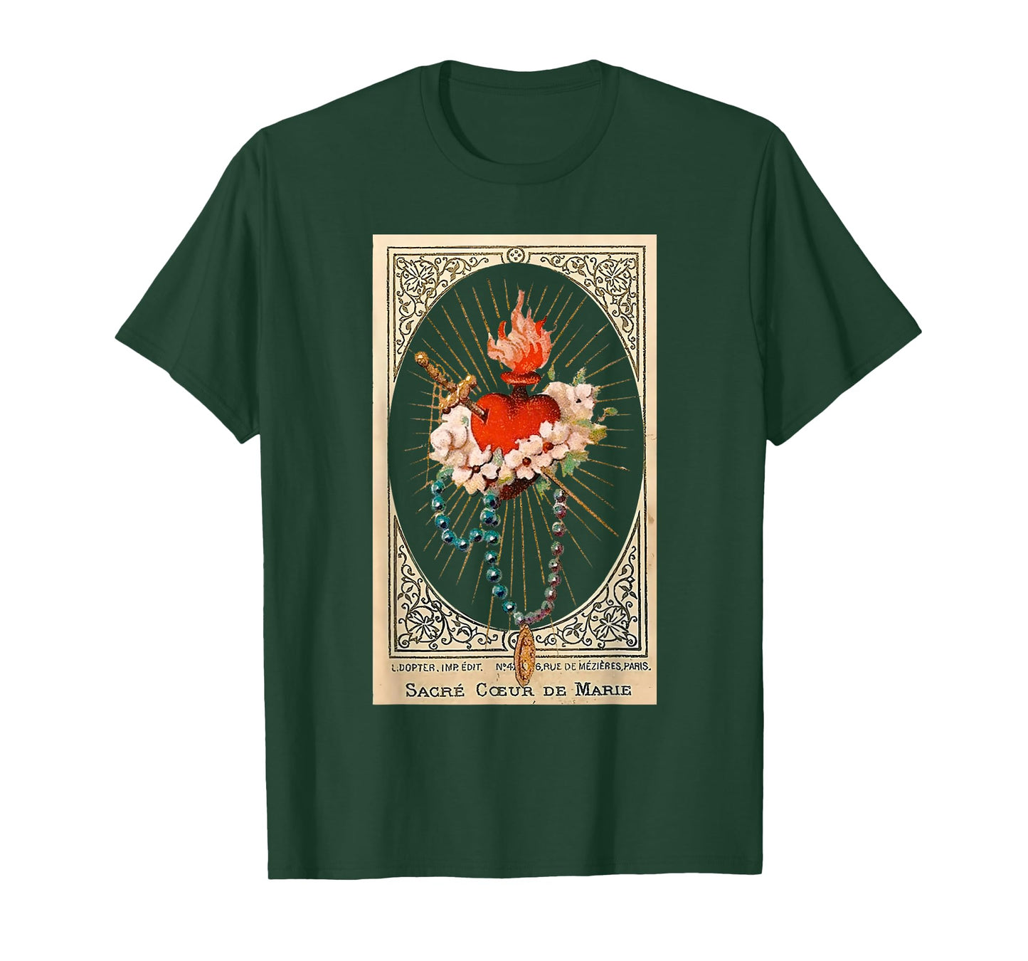 Immaculate Heart Of Mary Marian Catholic T-Shirt