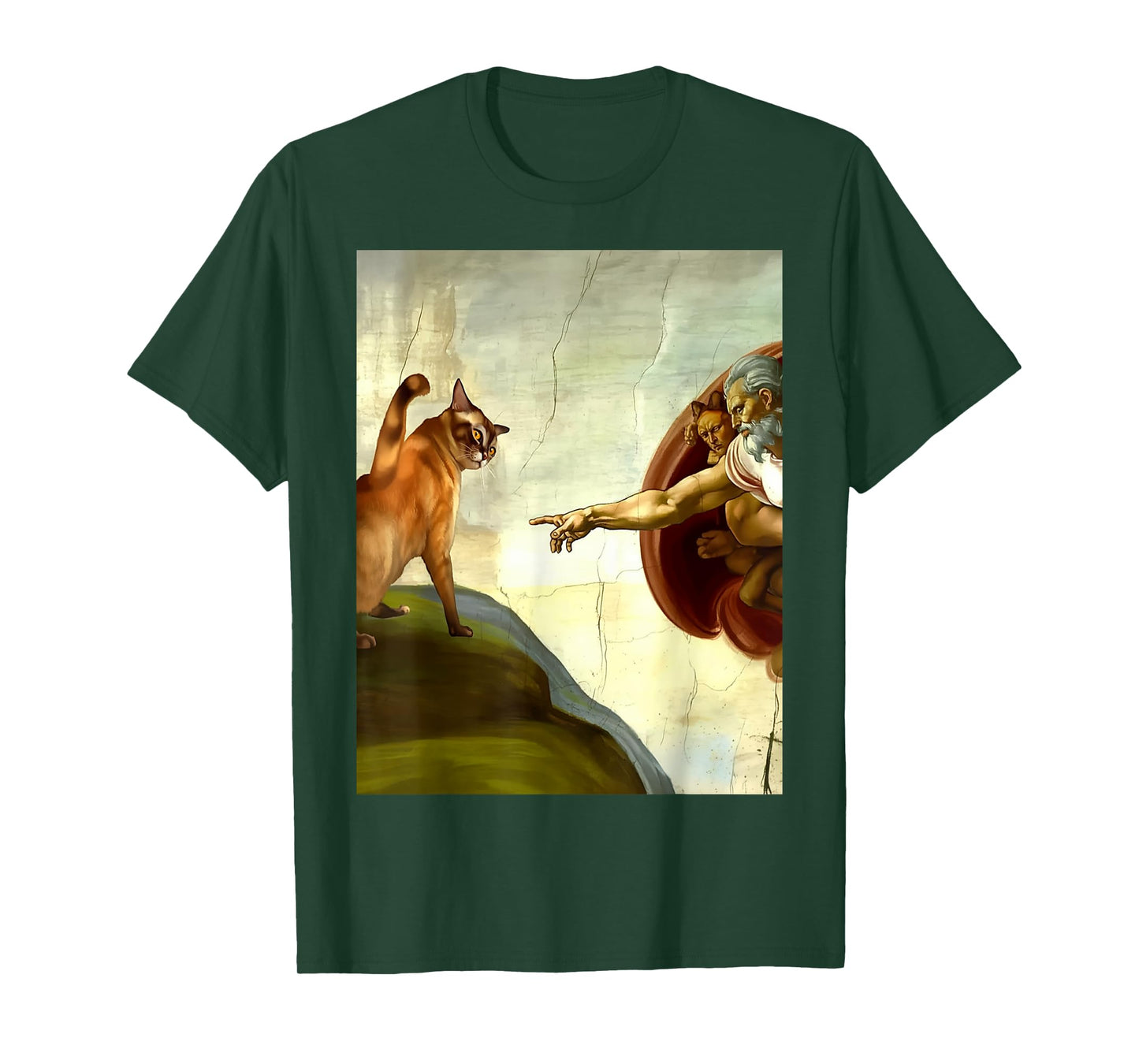 Funny Cat Lovers Creation Parody T-Shirt