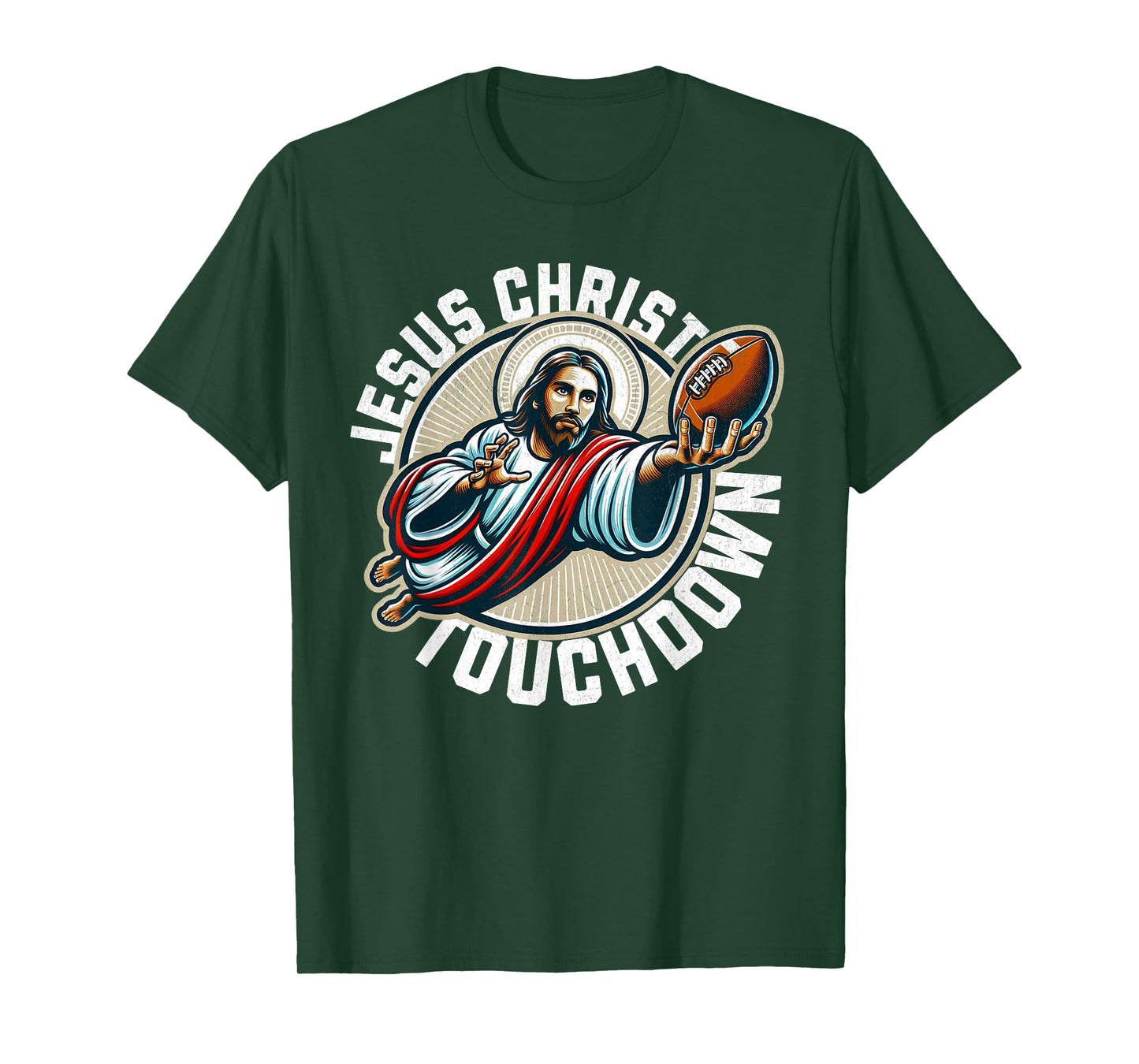 Funny football season touchdown jesus christ T-Shirt