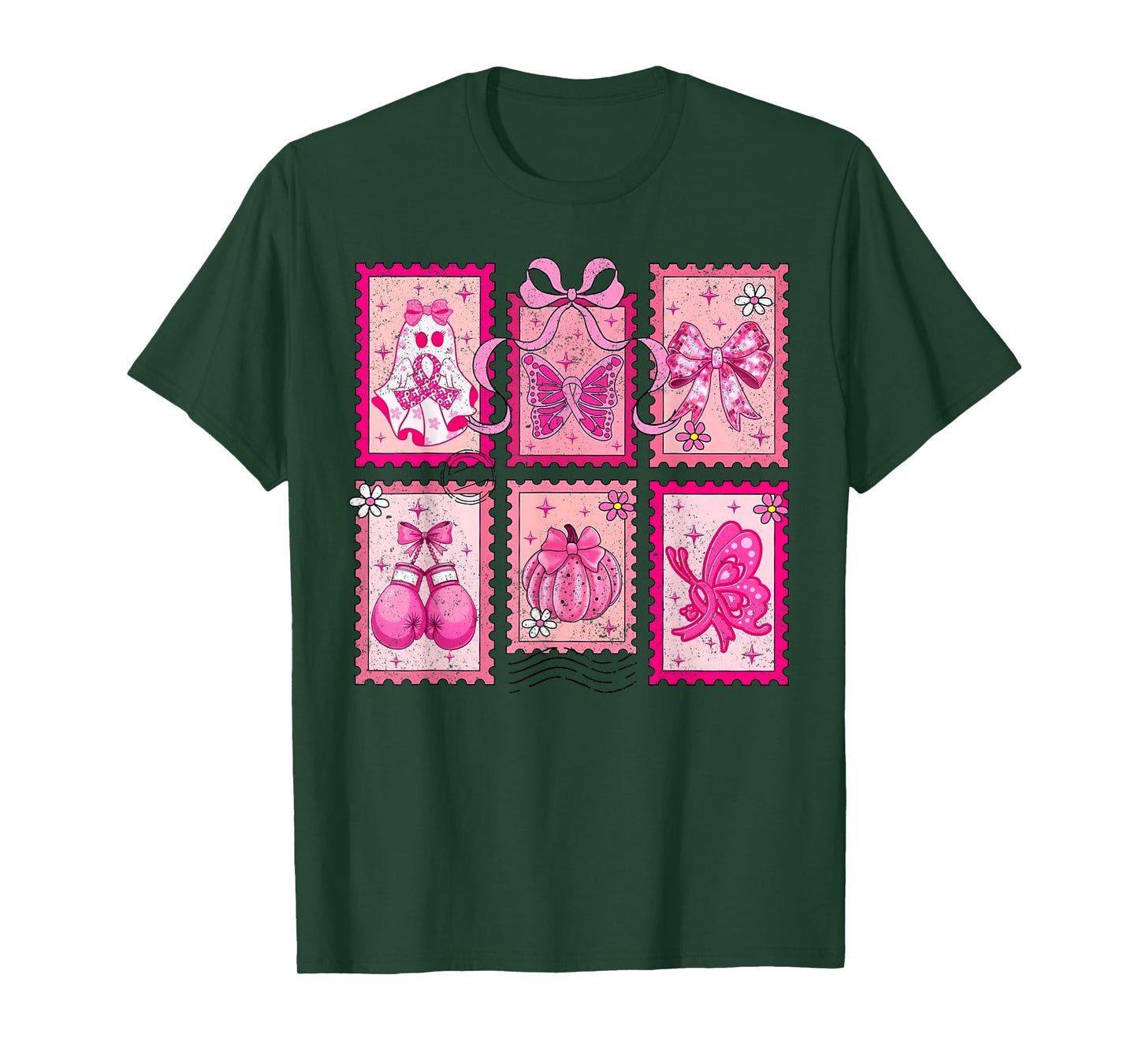 Breast Cancer Awareness Halloween, Breast Cancer Ghost Nurse T-Shirt