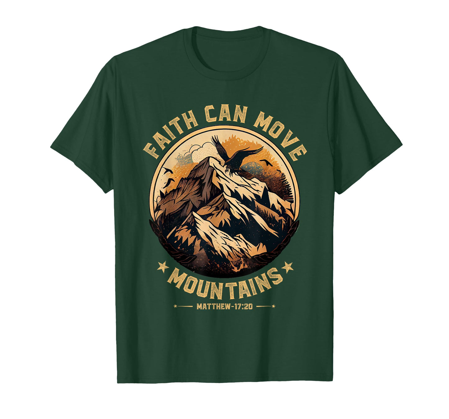 Faith Can Move Mountains Shirt Christian Men Women Kids T-Shirt