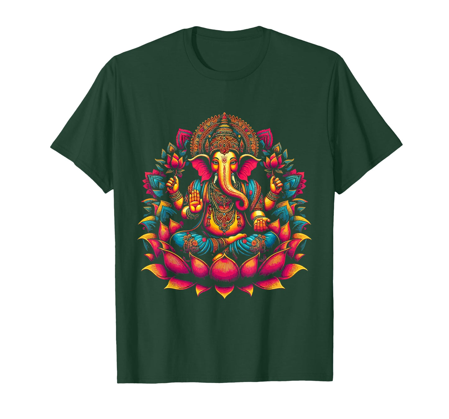Ganesh Symbol Yoga Hindu Elephant God Ganesha Puja T-Shirt