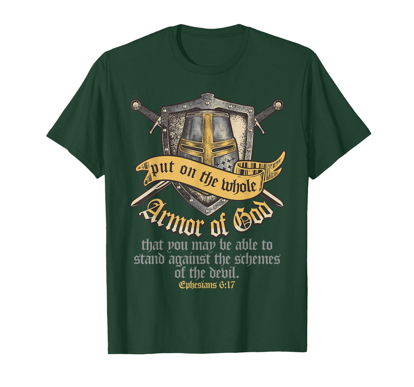 Armor Of God Ephesians 6:17 Bible Verse Tshirt Christian T-Shirt