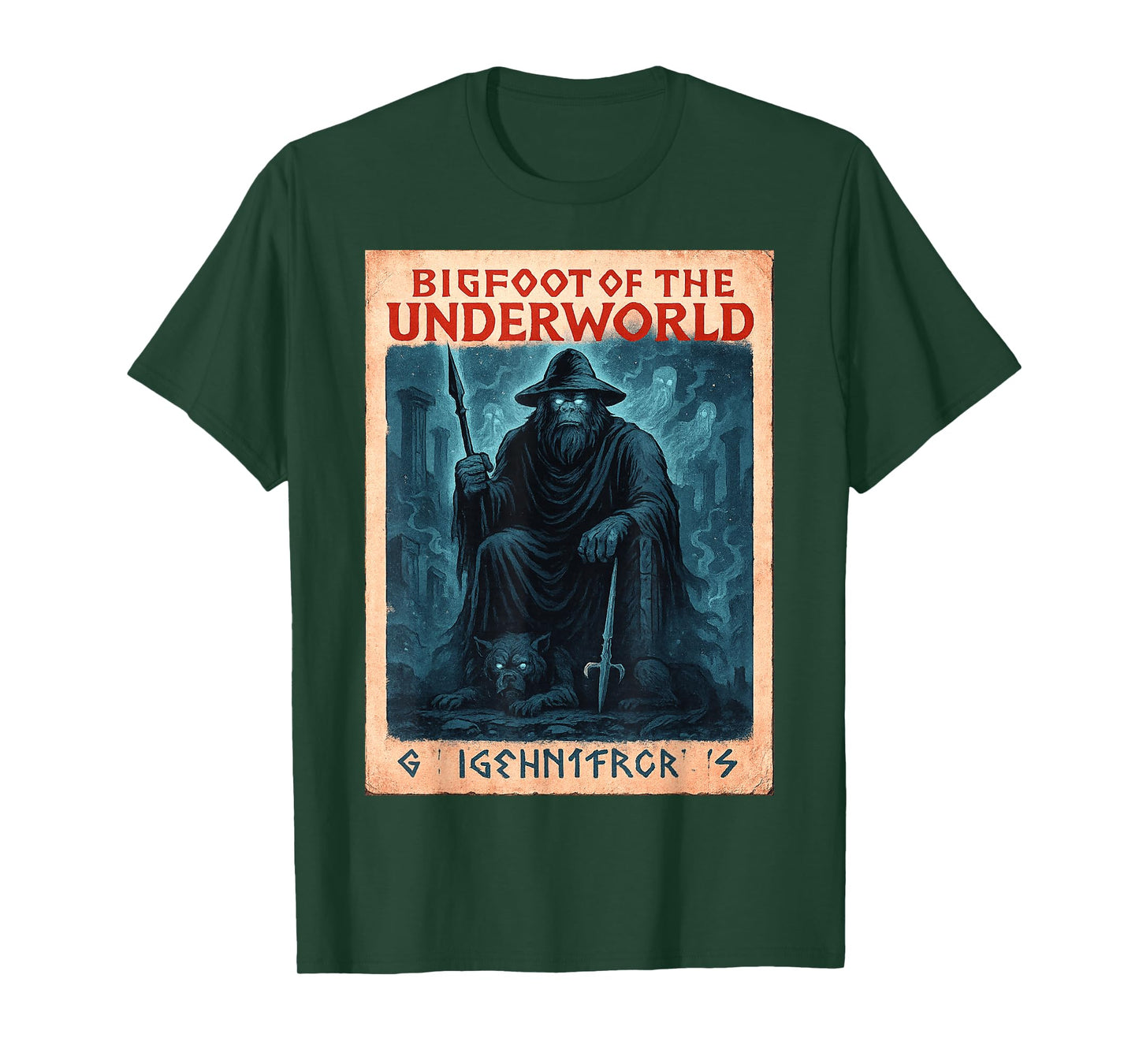 Sasquatch Hades Shirt | Underworld Cryptid God T-Shirt