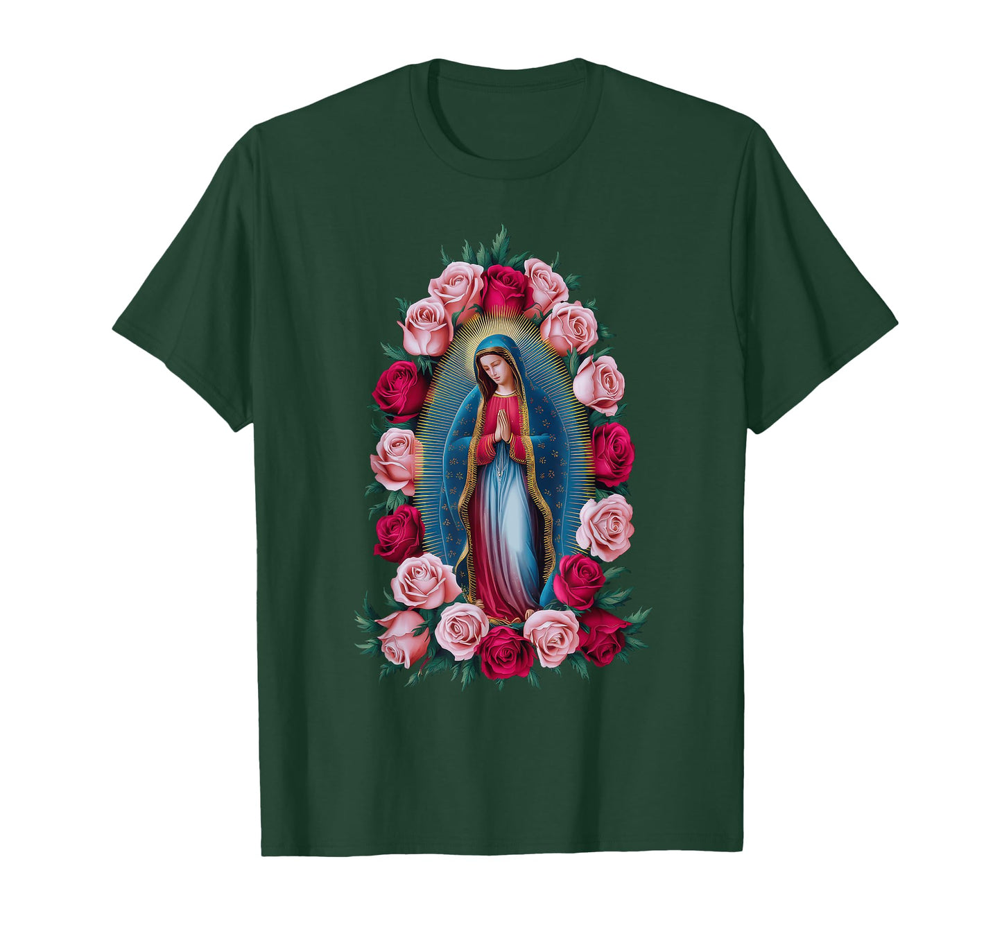 Our Lady Virgin Mary Guadalupe Christian Catholic T-Shirt