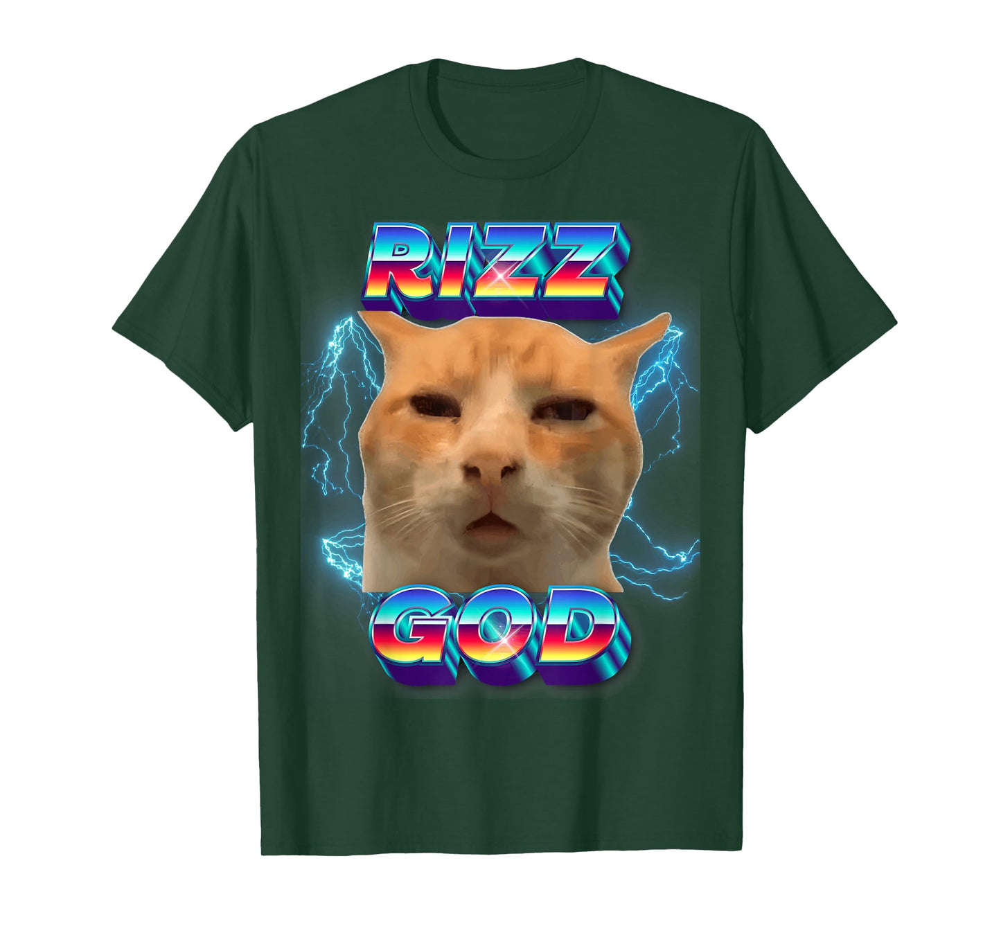Rizz God Cat Meme Funny Memes Internet Memes Gen-Z Memes Kid T-Shirt