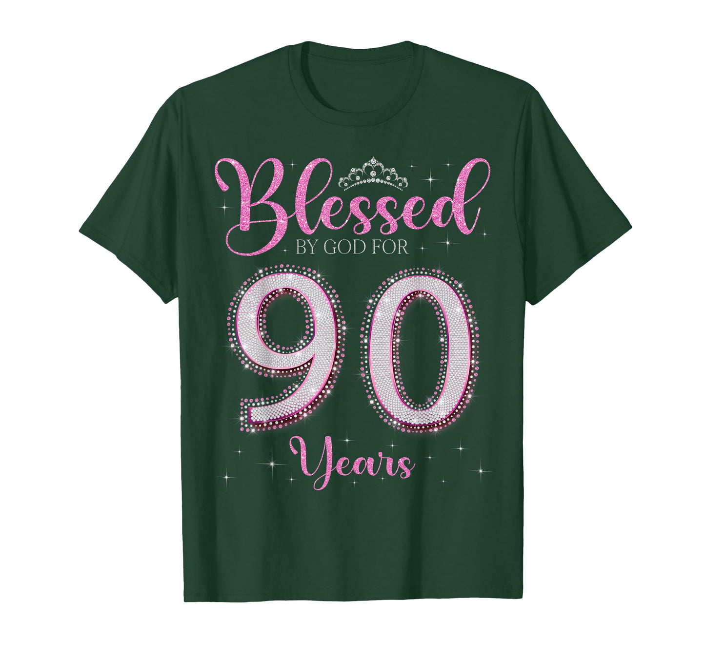 Blessed By God For 90 Years Old 90th Birthday 90th Bday T-Shirt