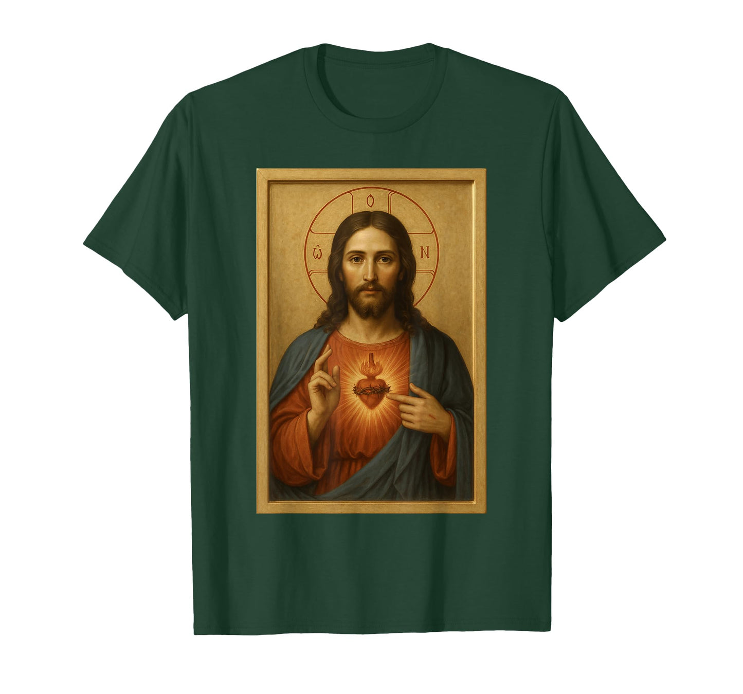 The Heart of Jesus Christ - Catholic Icon Sacred Heart T-Shirt