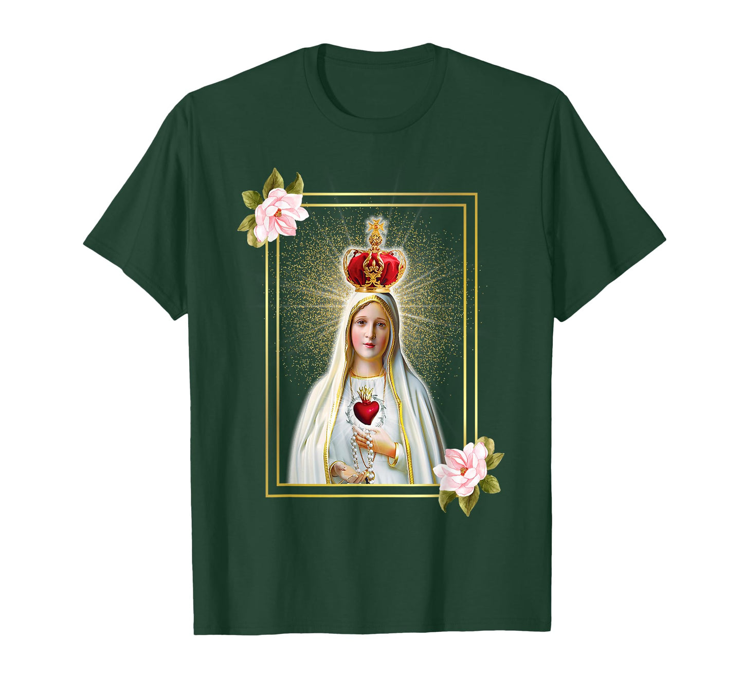 Our Lady of Fatima Immaculate Heart of Blessed Virgin Mary T-Shirt