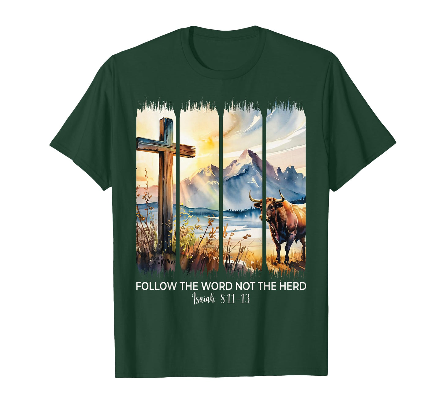 Follow The Word Not The Herd Christian Women Men Faith Bible T-Shirt