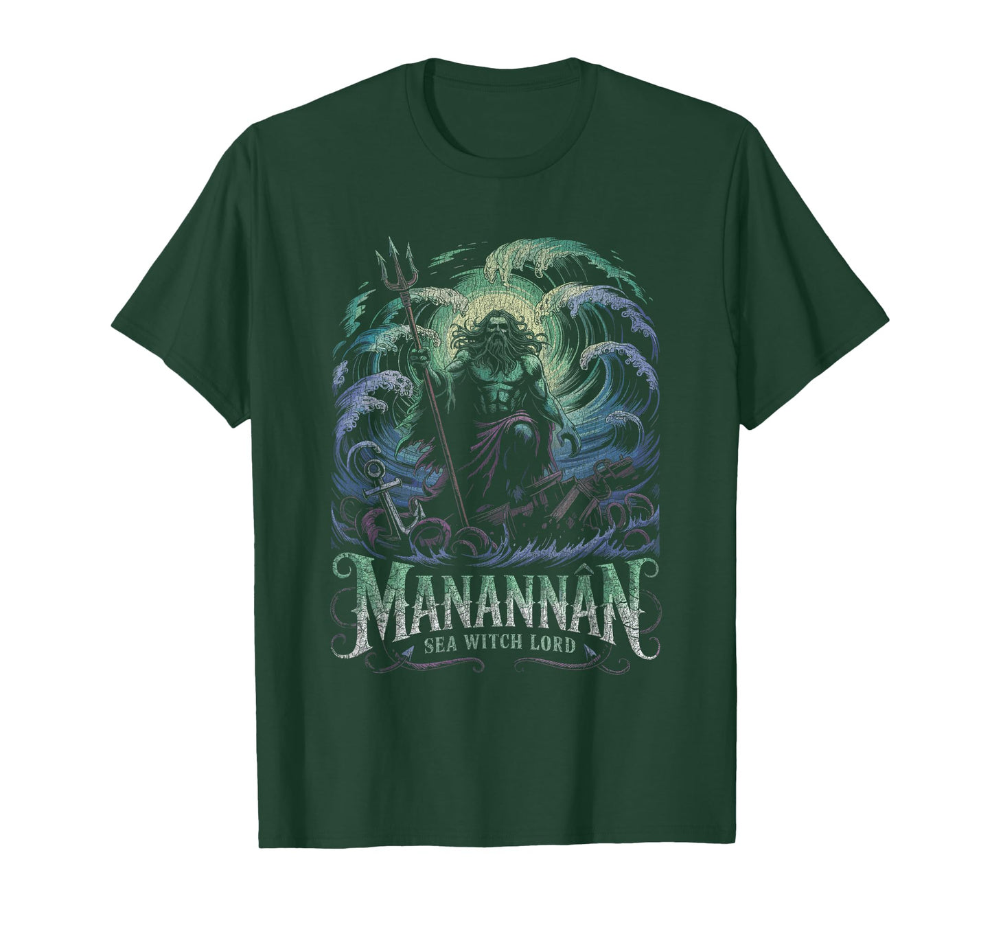 Manannán Sea Witch Lord Celtic Ocean God Mythology T-Shirt