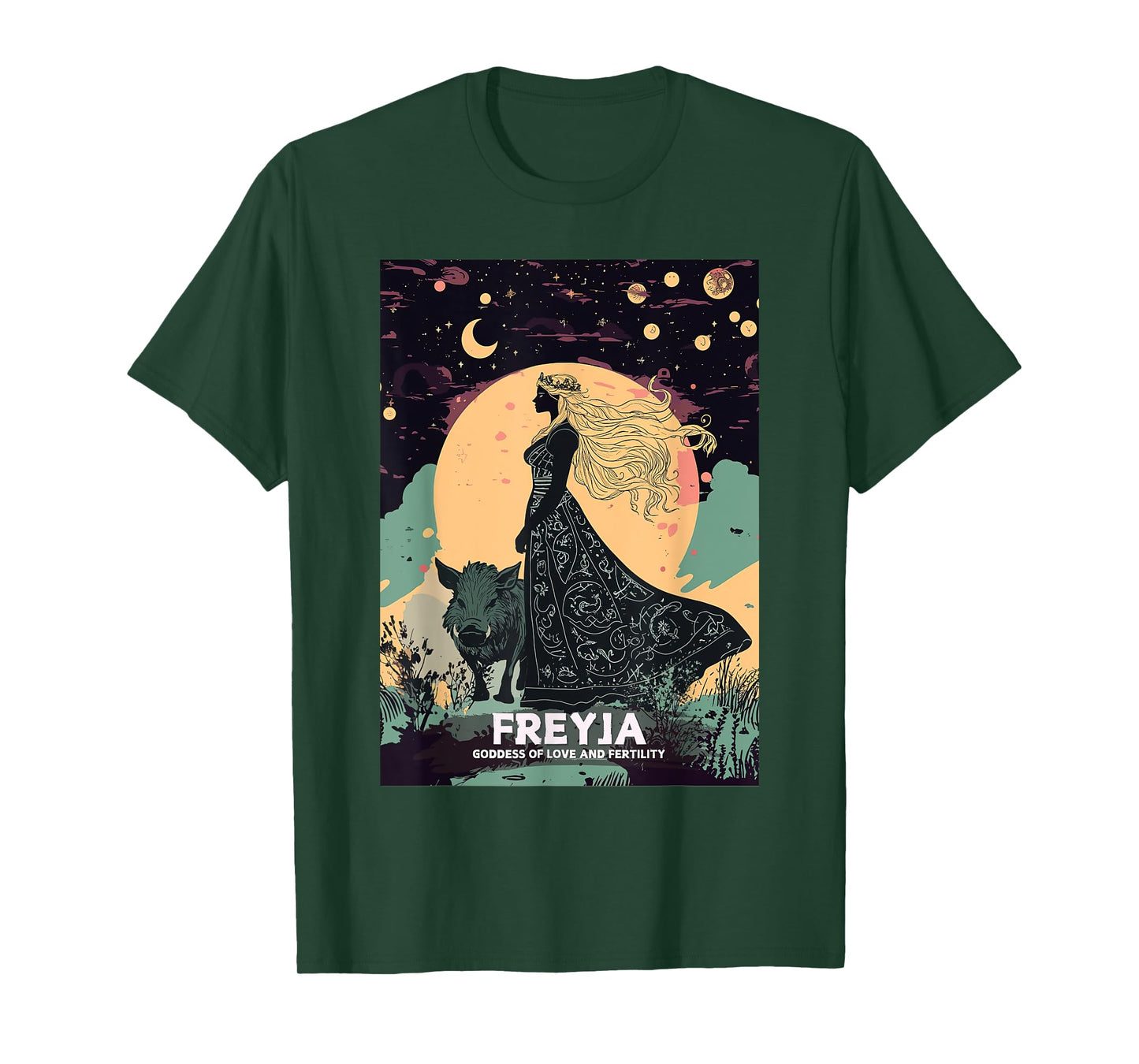 Freya Goddess Freyja Viking Norse Mythology Celtic Knot T-Shirt