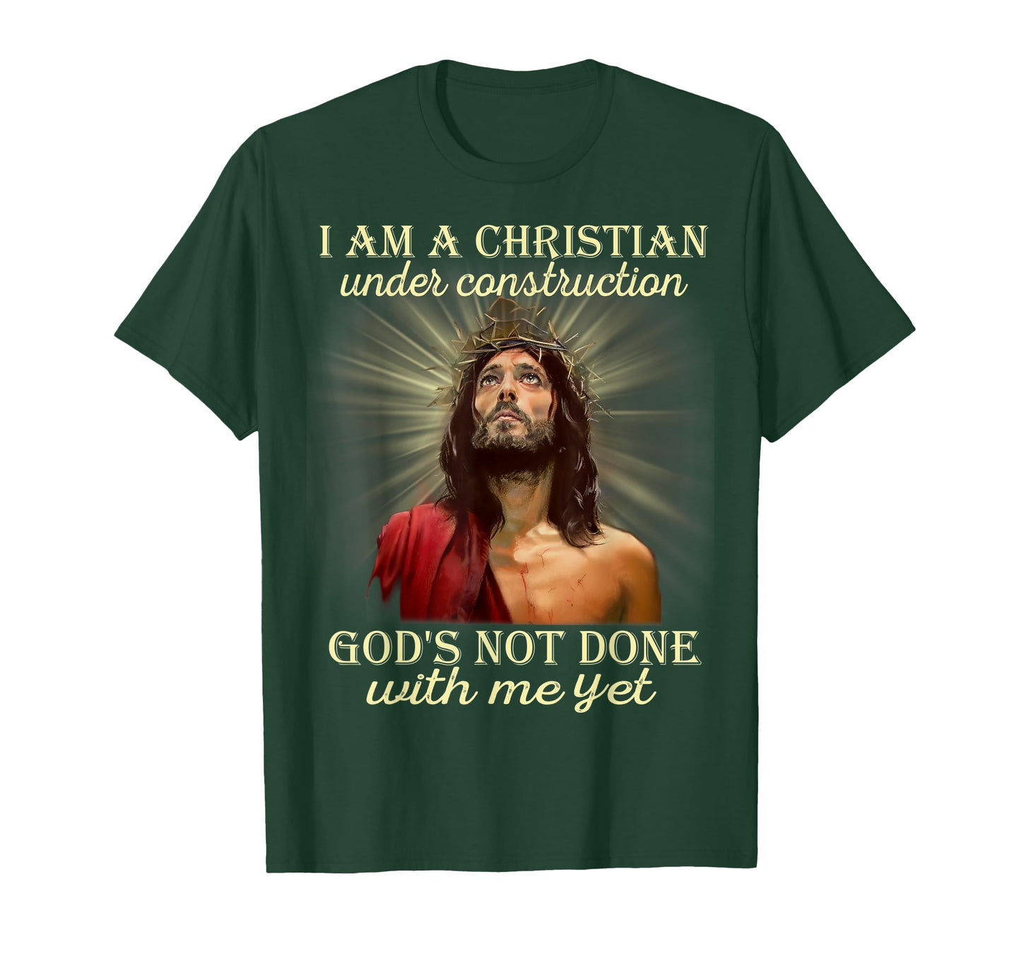 I Am A Christian Under Construction, Christian Costume T-Shirt