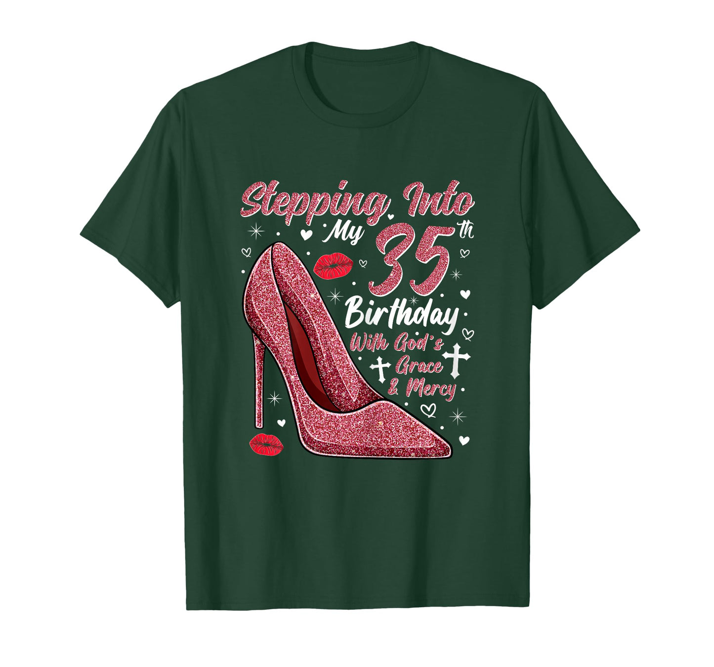 Stepping Into My 35th Birthday Ladies 35 Year Old T-Shirt