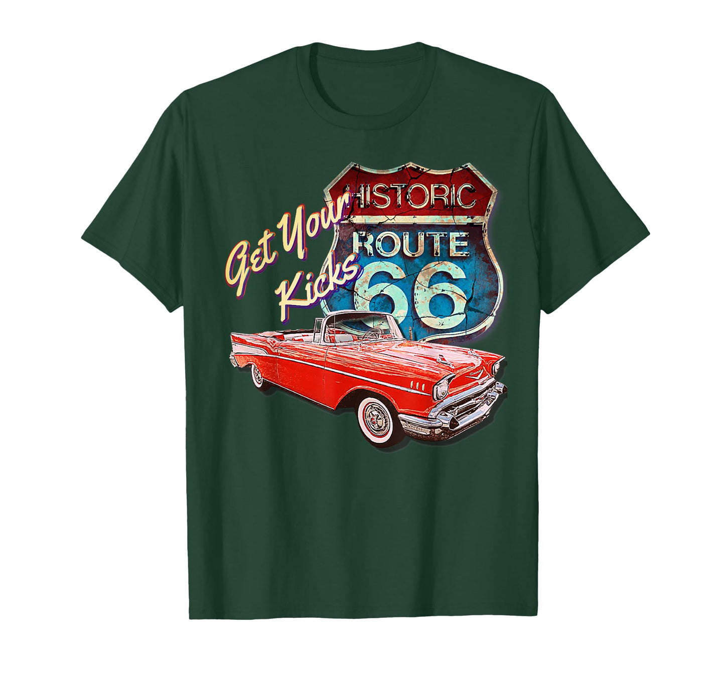 1957 57 chevys truck bel air vintage retro car street T-Shirt