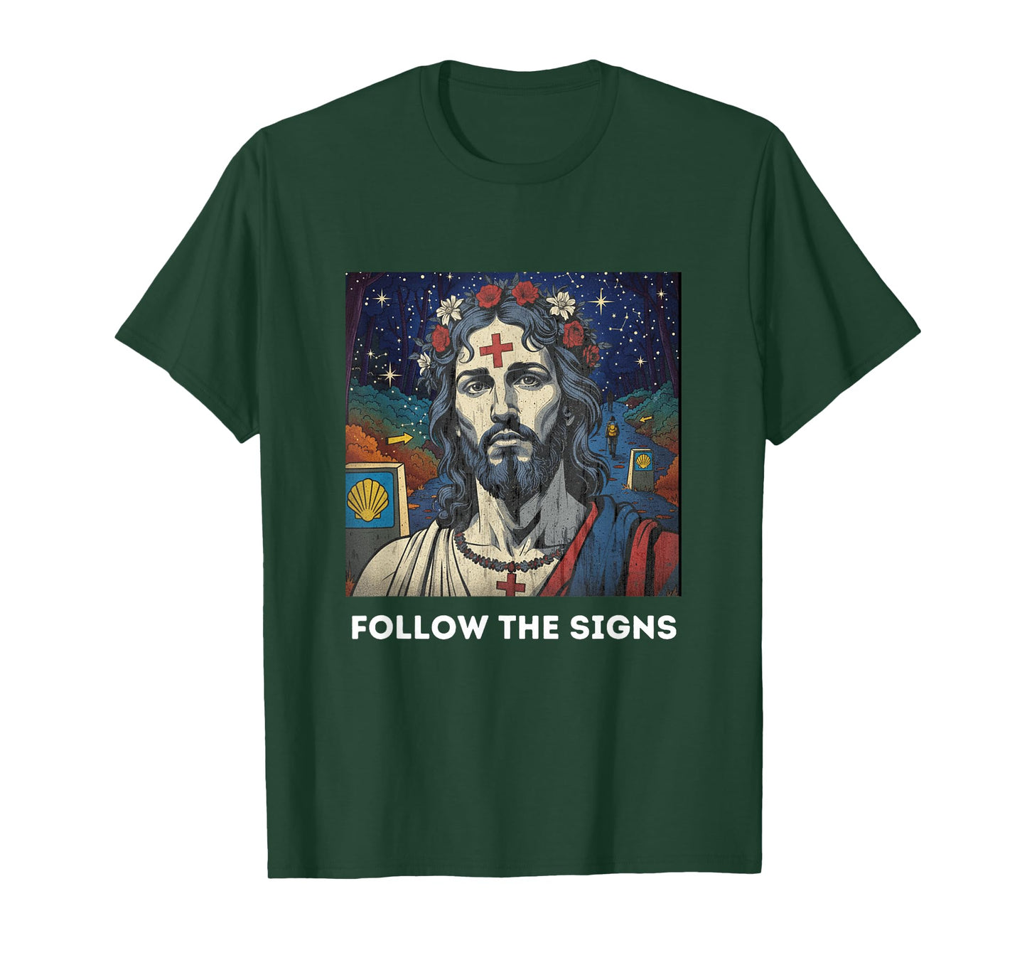 The Signs |The Camino de Santiago Jesus T-Shirt