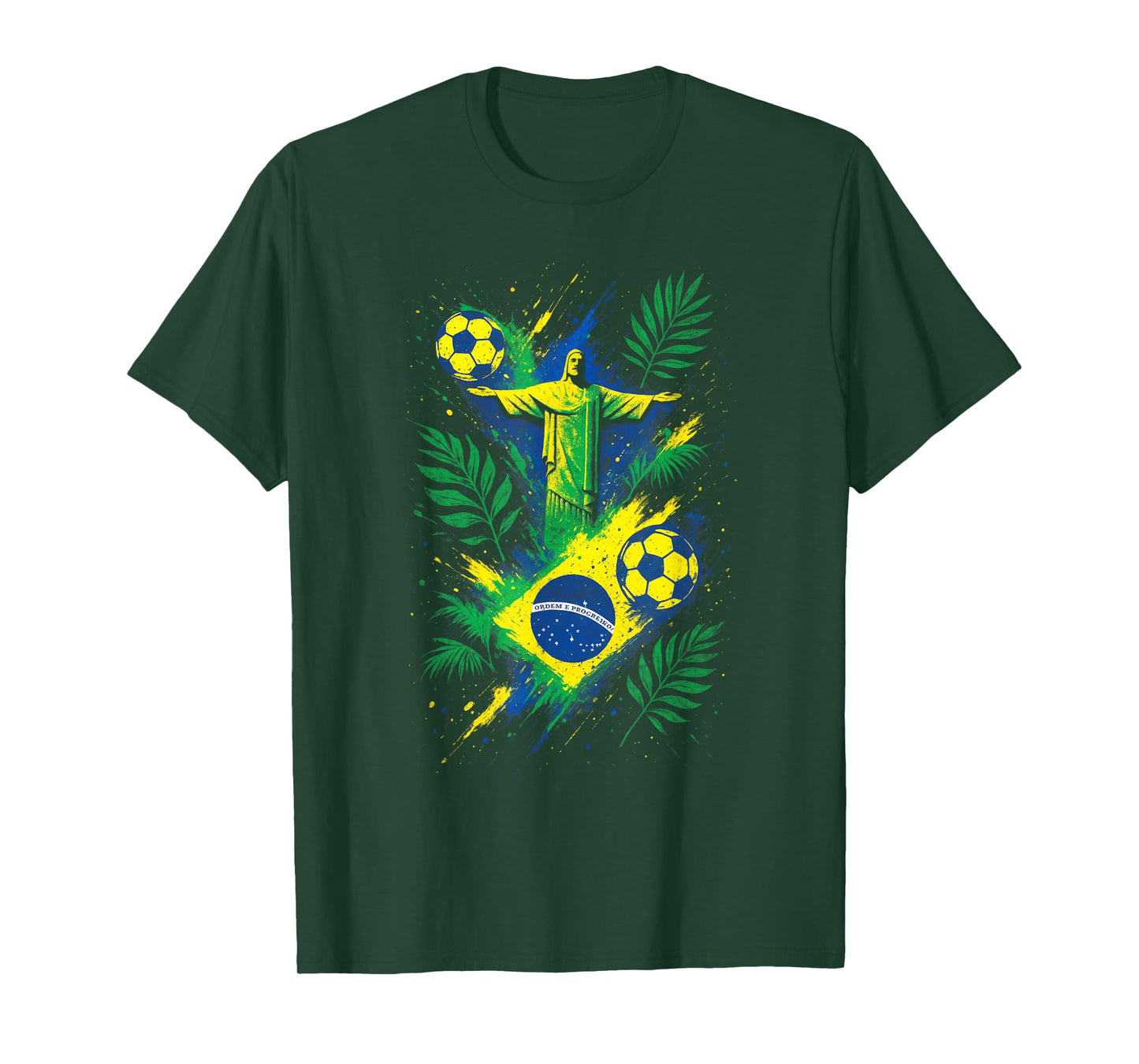 Soccer Brazil Football Christ Rio Culture T-Shirt