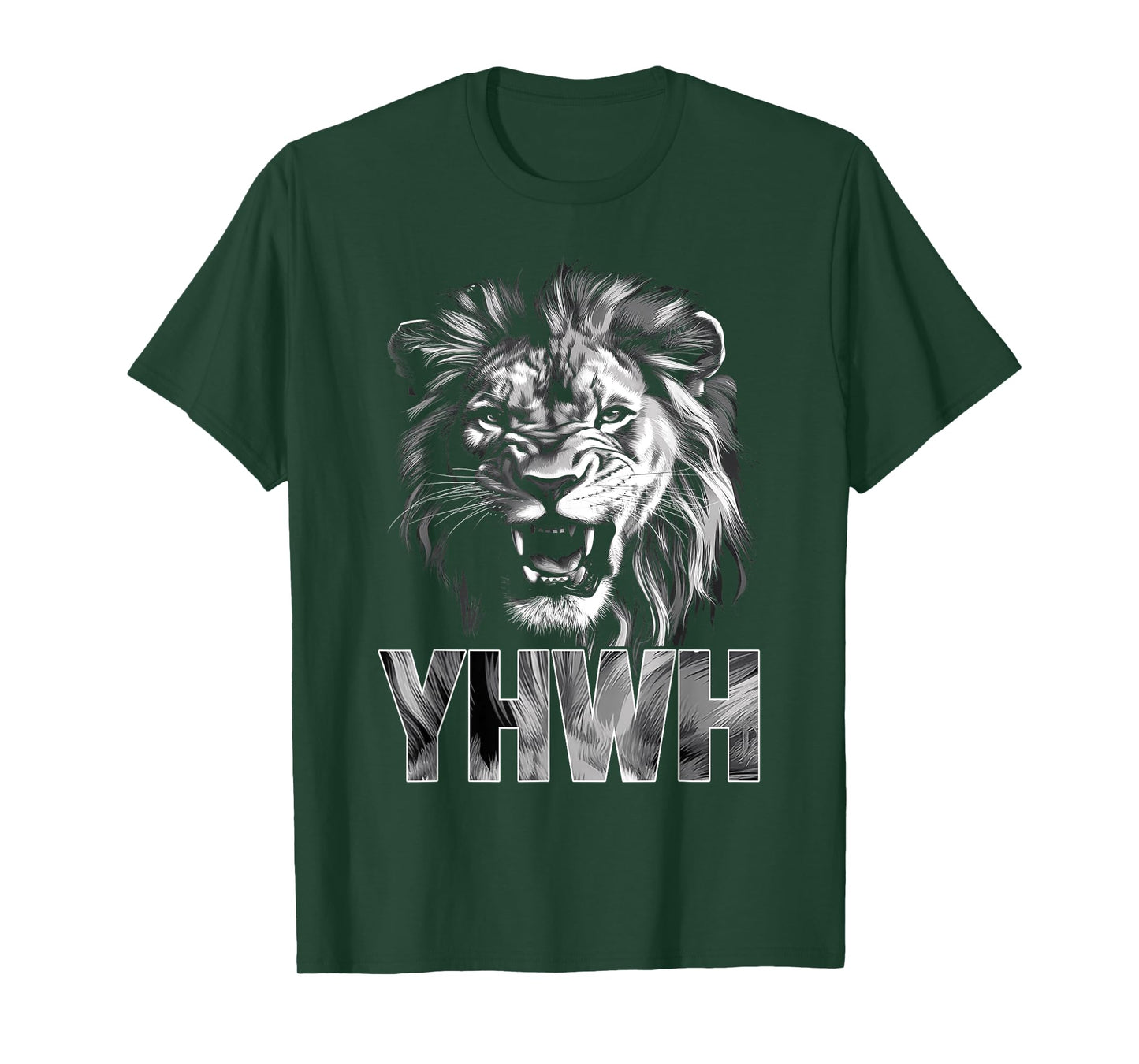 Yhwh Lion Of Judah Yahweh In Hebrew Jesus Christian T-Shirt