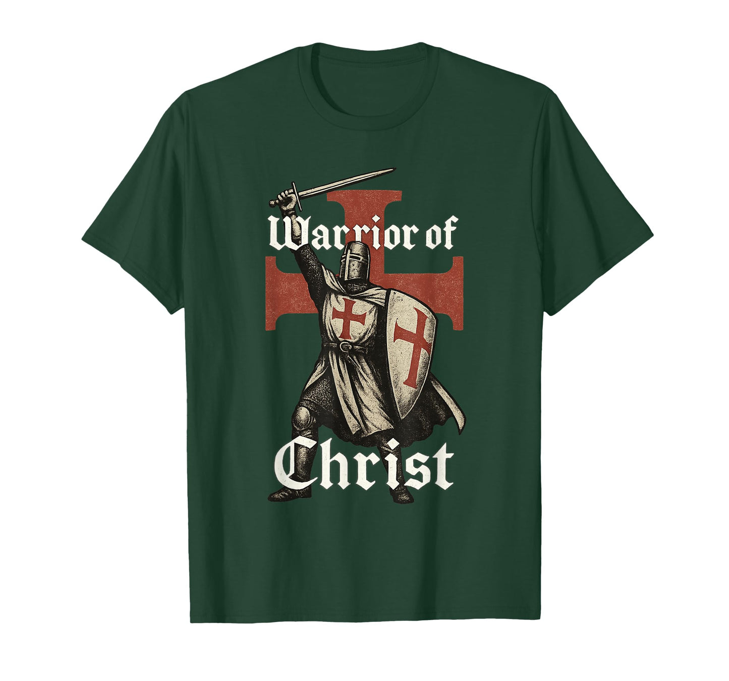 Warrior of Christ - Catholic Crusader Templar T-Shirt
