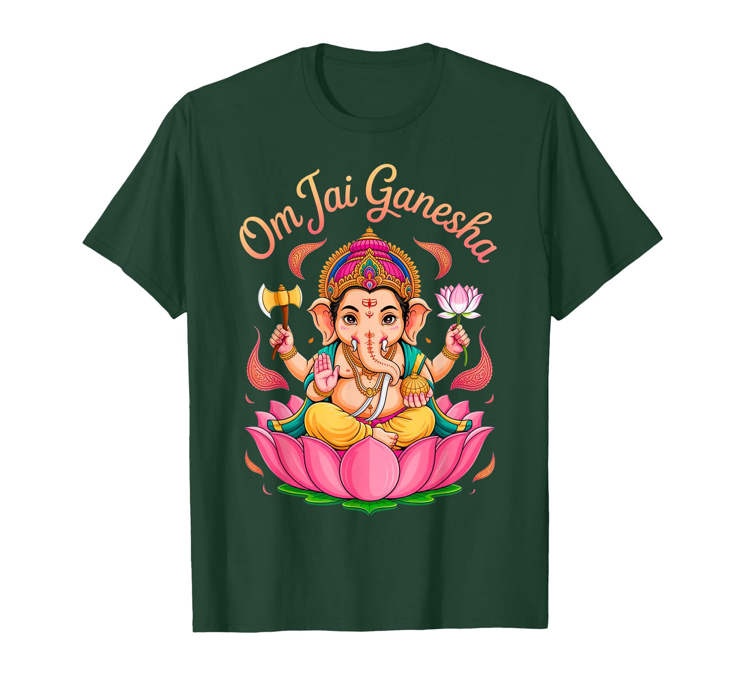 Hindu Ganesha Puja Elephant God India Meditation Yoga Murti T-Shirt