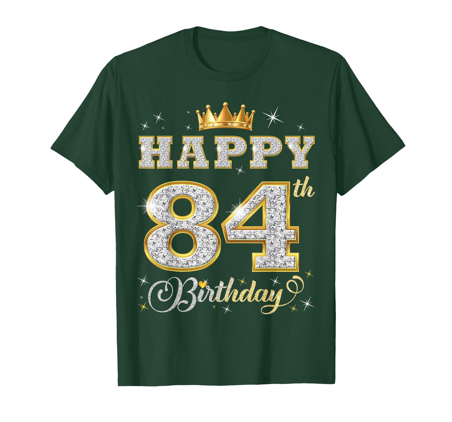 Happy 84th Birthday 84 Years Old Women Men Birthday Party T-Shirt