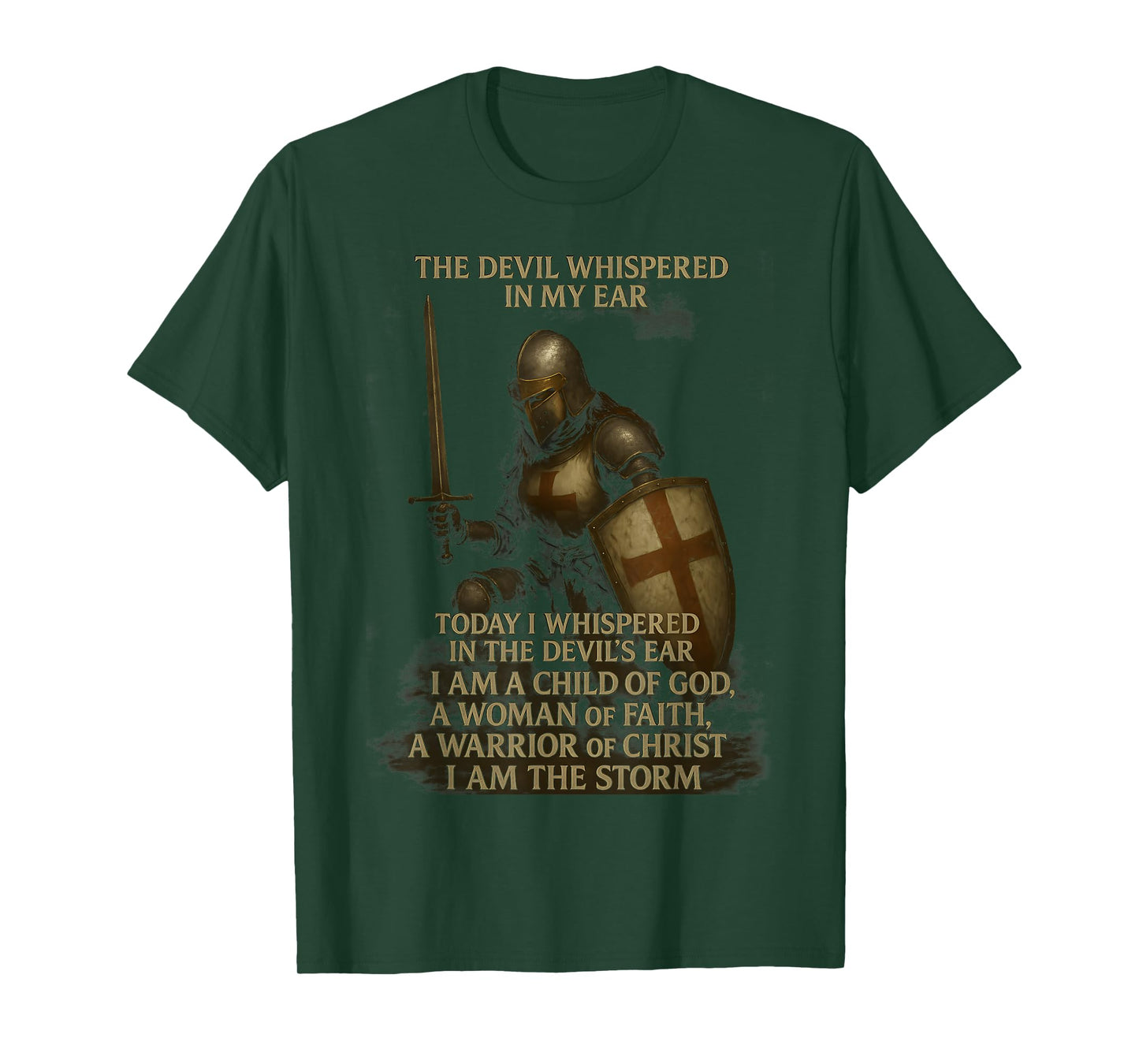 Knight Templar I Am A Child Of God A Warrior Of Christ T-Shirt