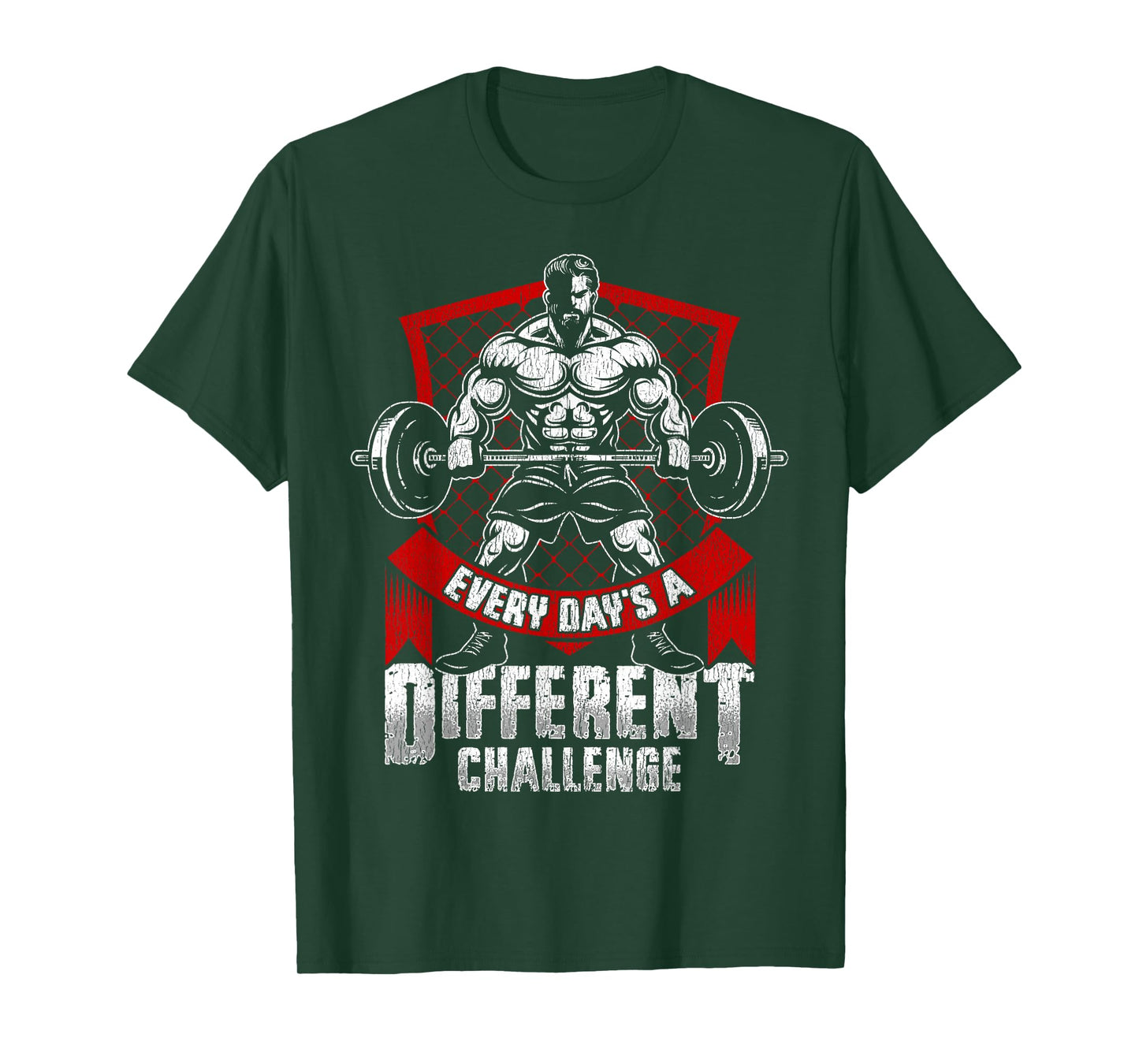 Weightlifting Gym Workout Every Day’s a Different Challenge T-Shirt