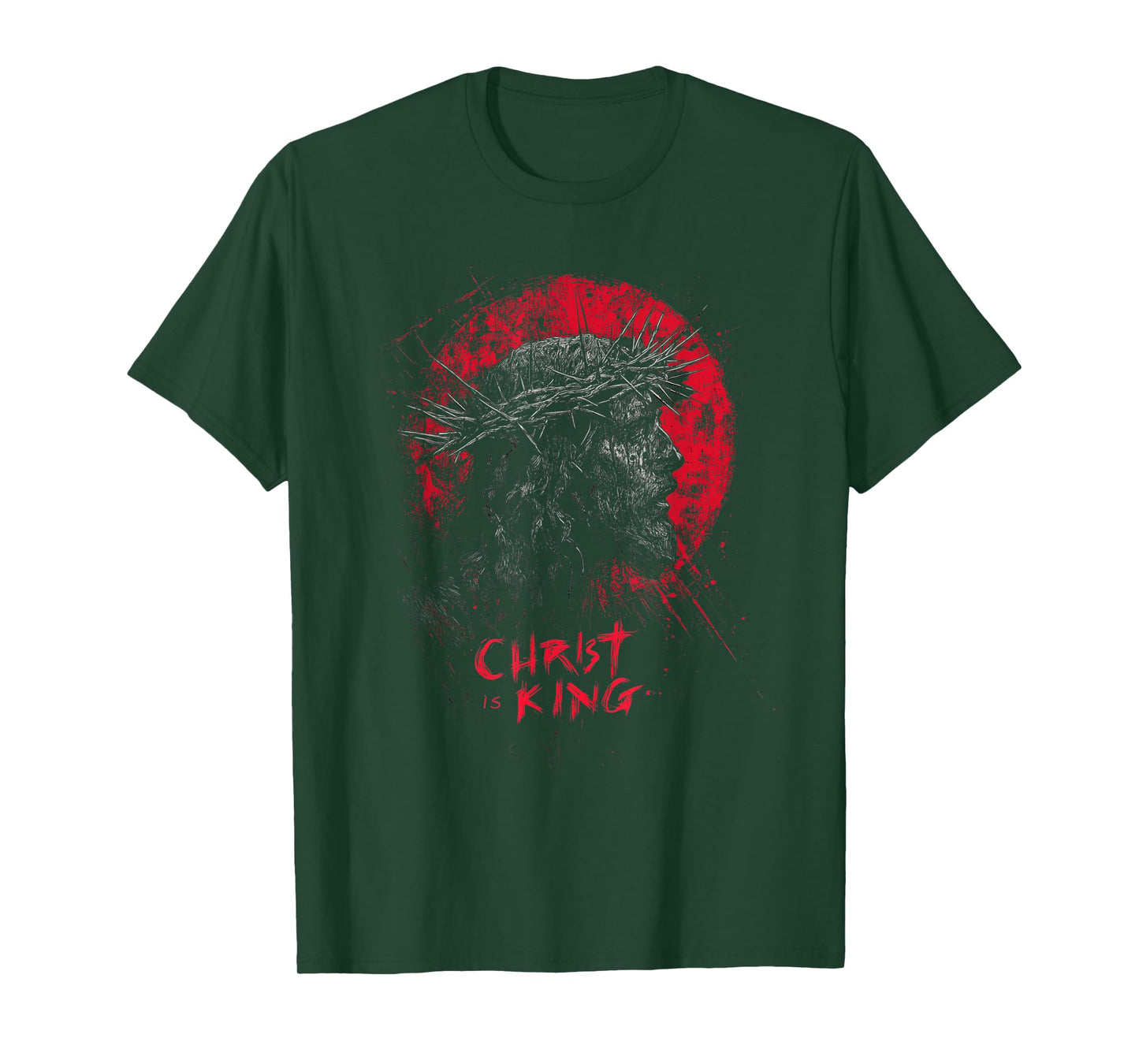 Jesus Christ is King | Christian Metal Grunge Streetwear T-Shirt