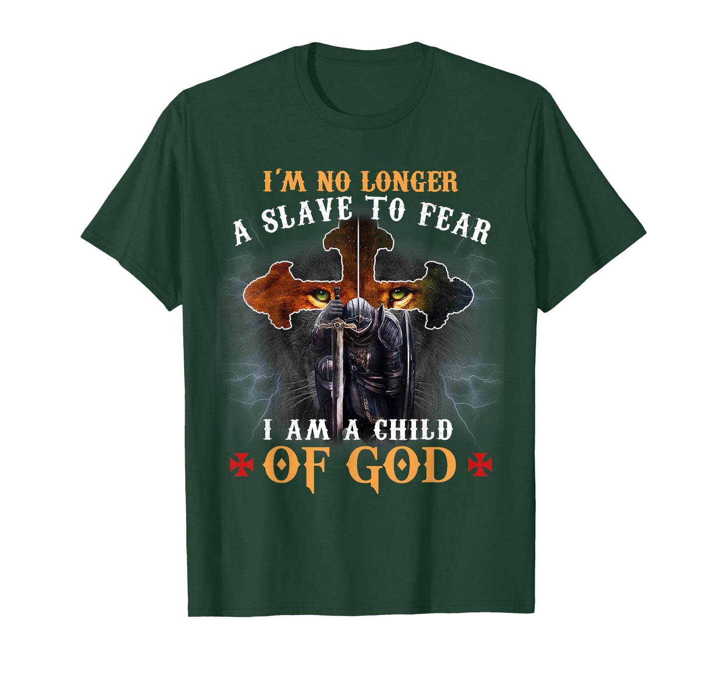 Christian Knight Templar I Am A Warrior Of God T-Shirt