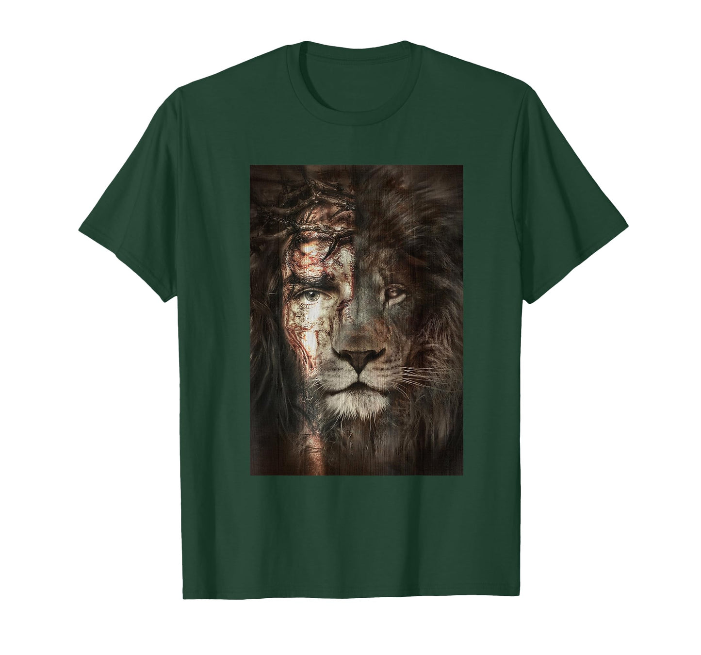 Jesus and lion Christian Gifts T-Shirt