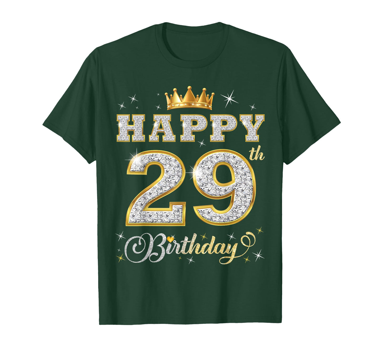 Happy 29th Birthday 29 Years Old Women Men Birthday Party T-Shirt