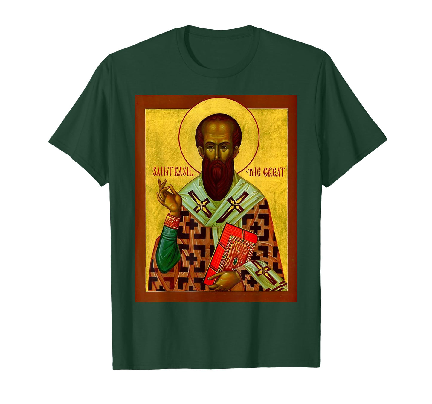 St. Basil the Great Eastern Orthodox Byzantine Art Easter T-Shirt